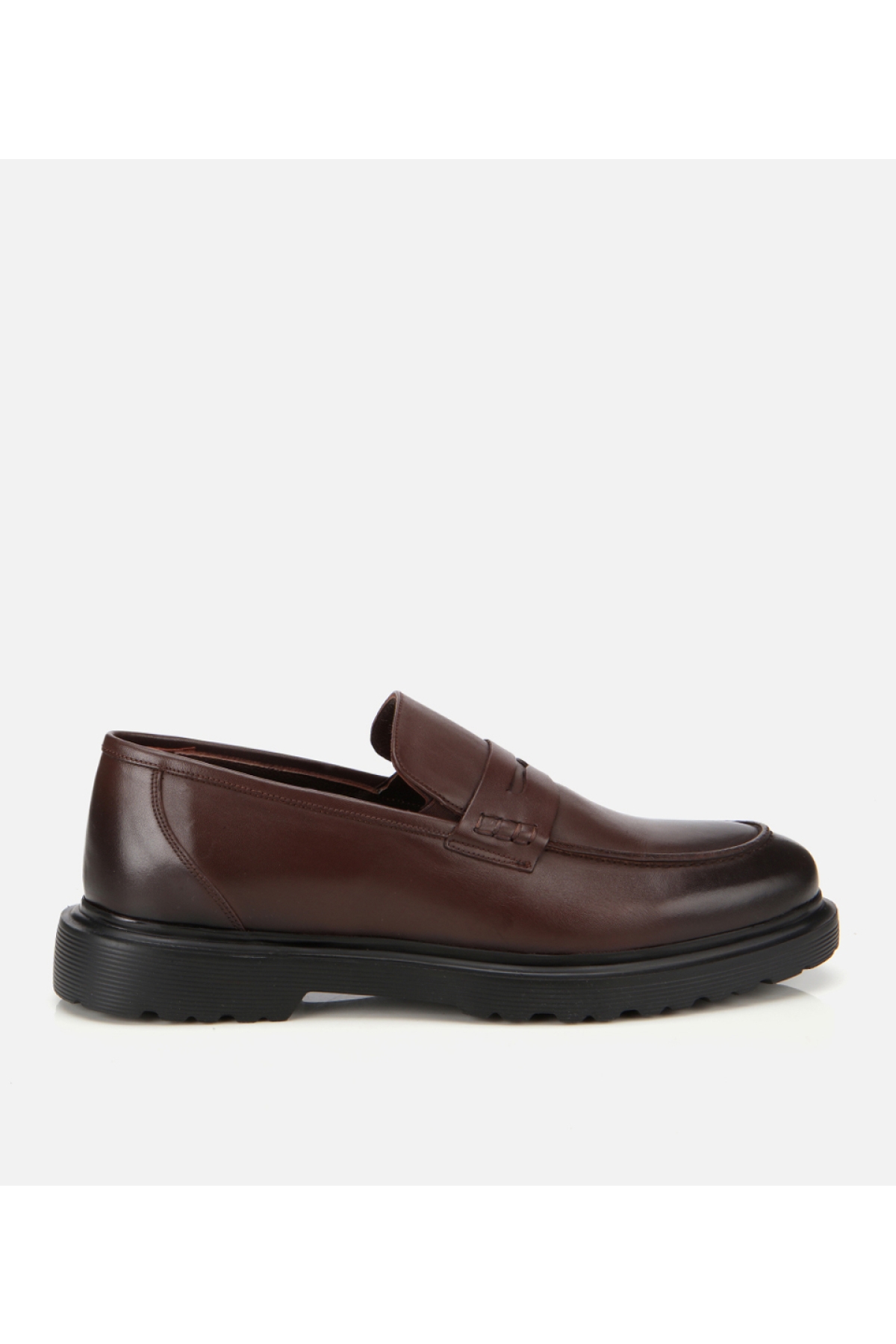 Erkek Deri Kahverengi Yumuşak Dokulu Klasik Loafer