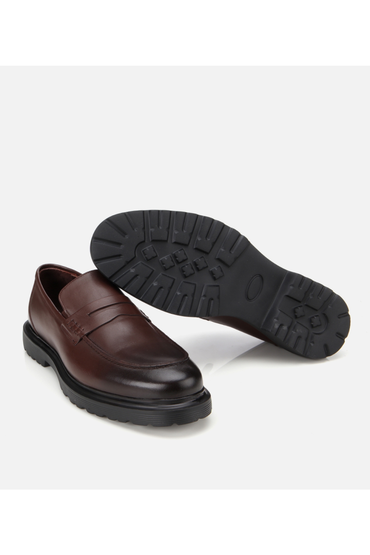 Erkek Deri Kahverengi Yumuşak Dokulu Klasik Loafer - Görsel 6