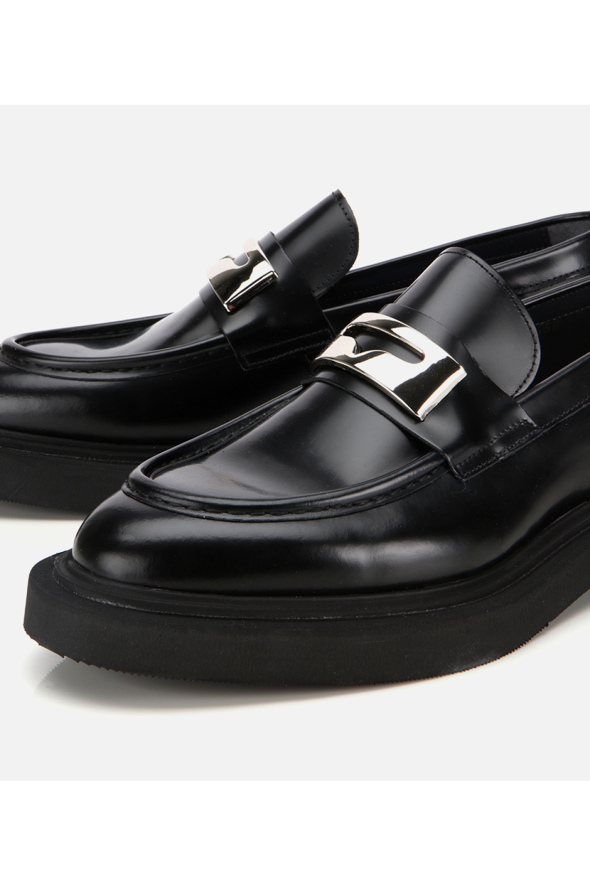 Erkek Açma Deri Metal Tokalı Hafif Tabanlı Klasik Loafer - Görsel 3