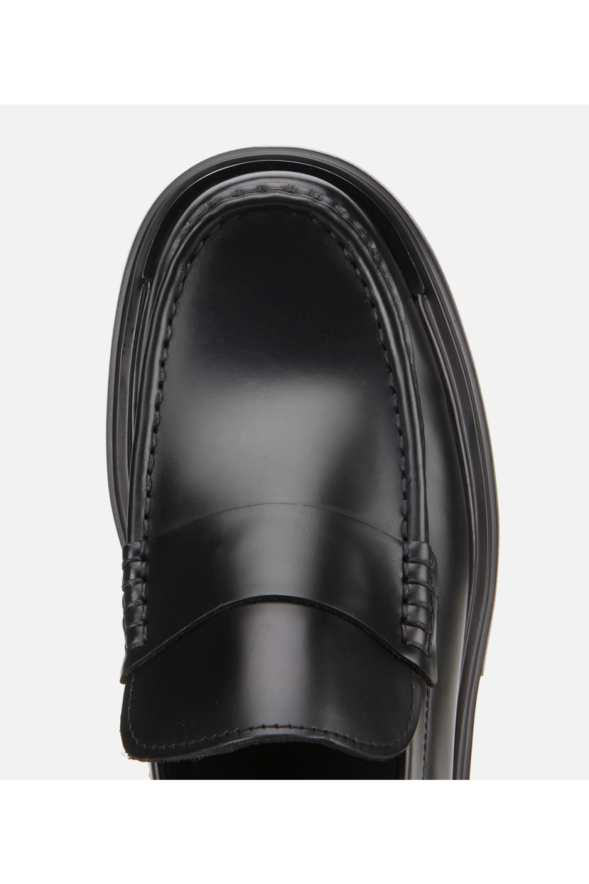 Erkek Deri Siyah Yüksek Tabanlı Klasik Loafer - Görsel 5