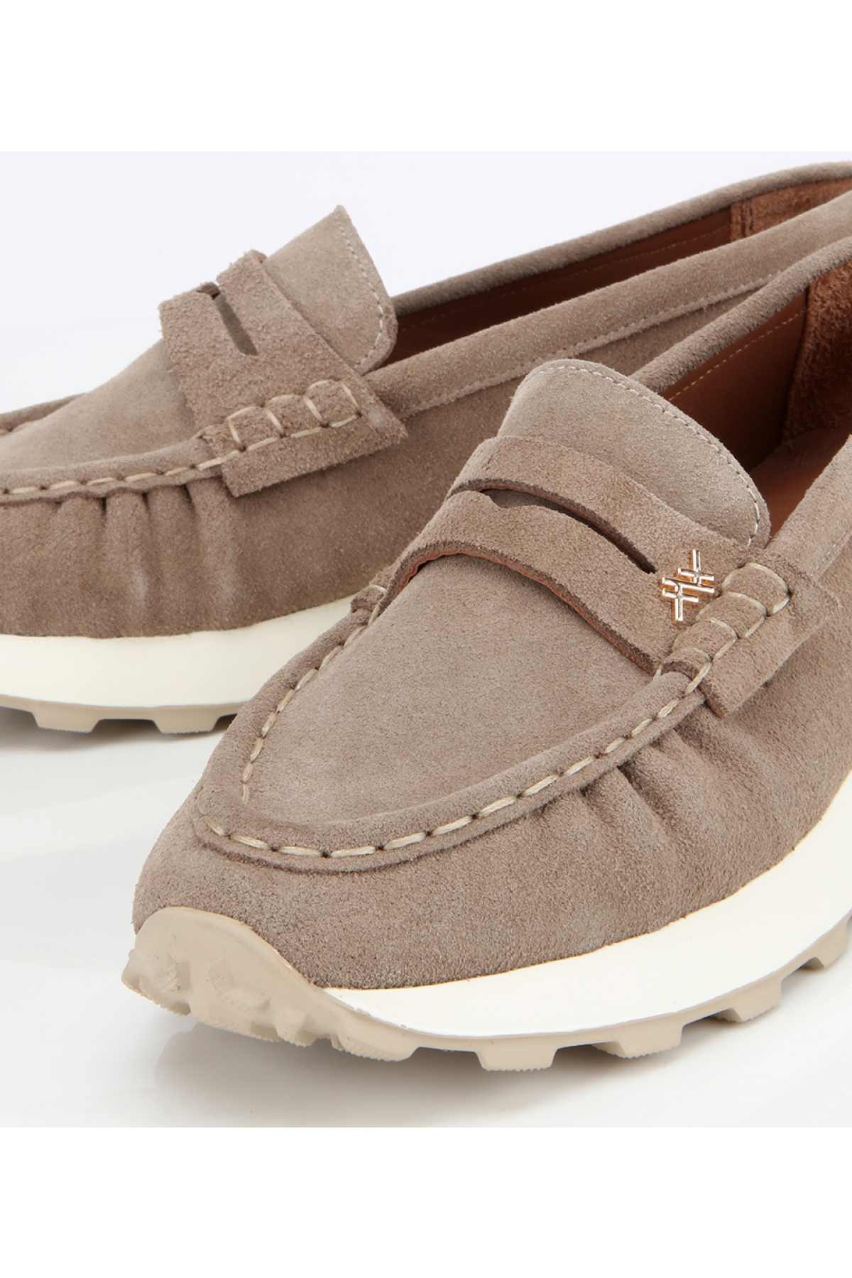 Kadın Süet Deri Vizon Yumuşak Dokulu Günlük Loafer - Görsel 3