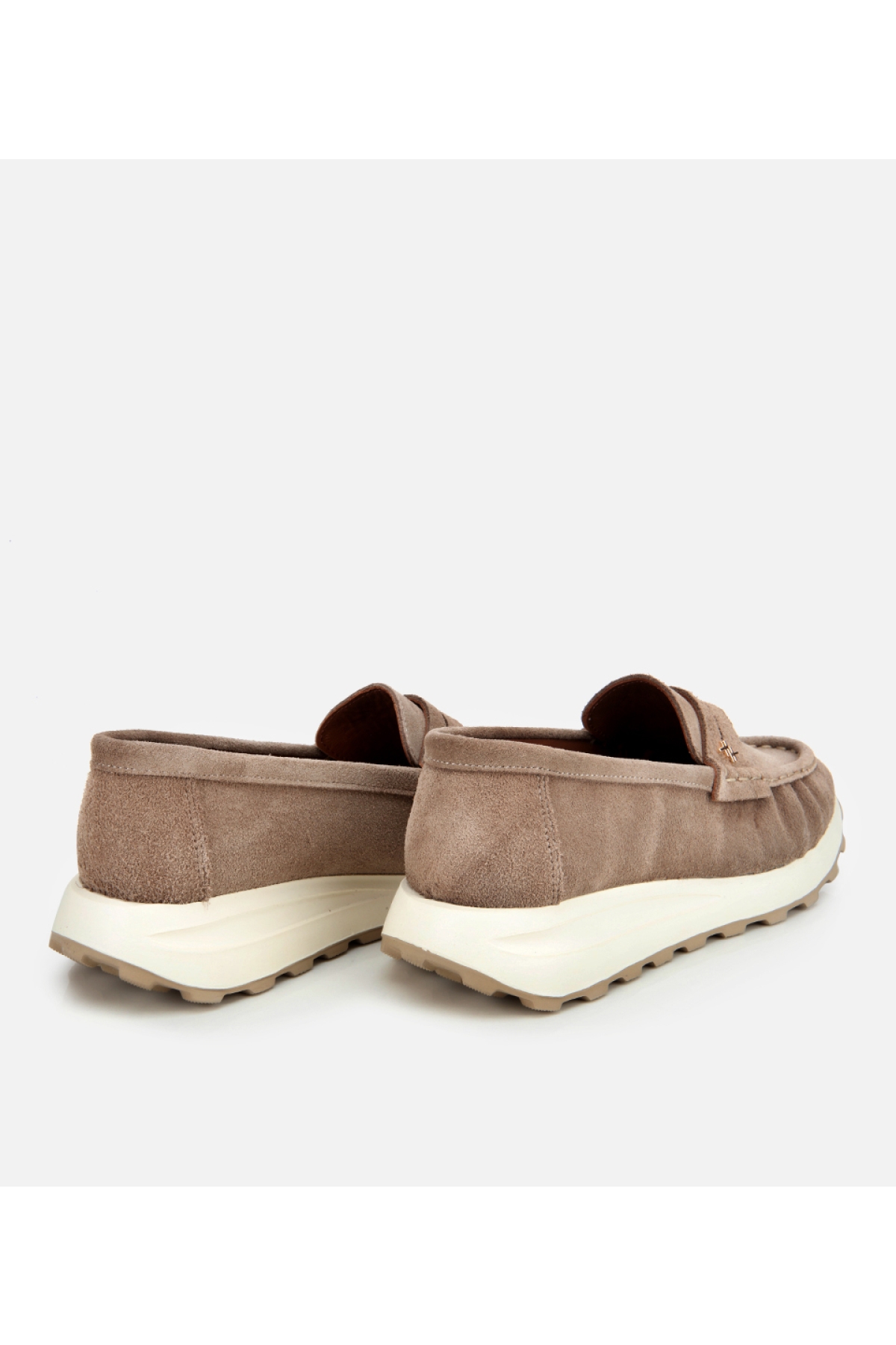 Kadın Süet Deri Vizon Yumuşak Dokulu Günlük Loafer - Görsel 4