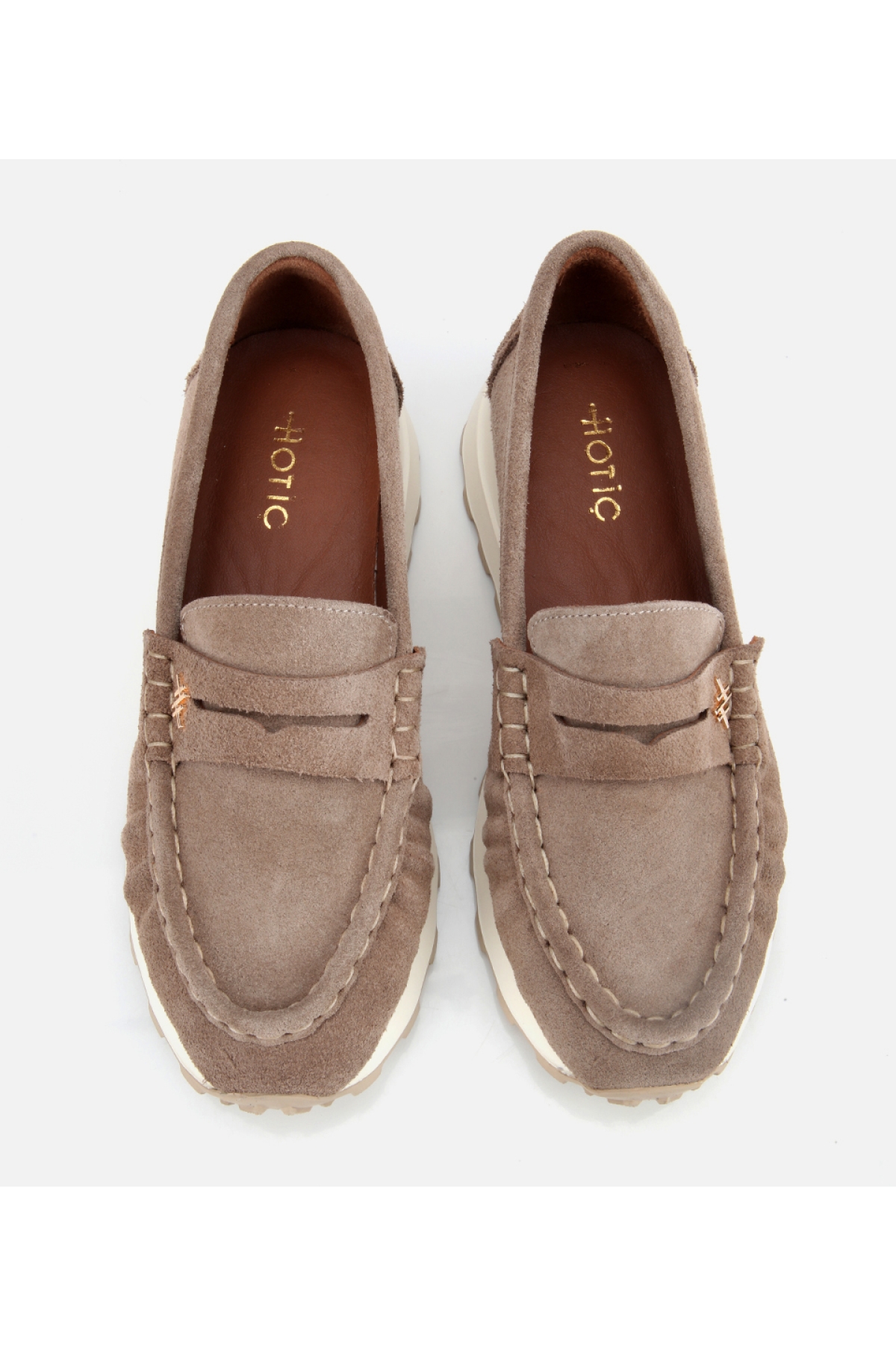 Kadın Süet Deri Vizon Yumuşak Dokulu Günlük Loafer - Görsel 6