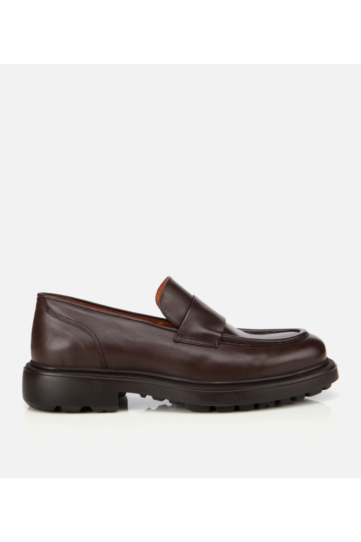 Erkek Deri Kahverengi Yumuşak Dokulu Klasik Loafer