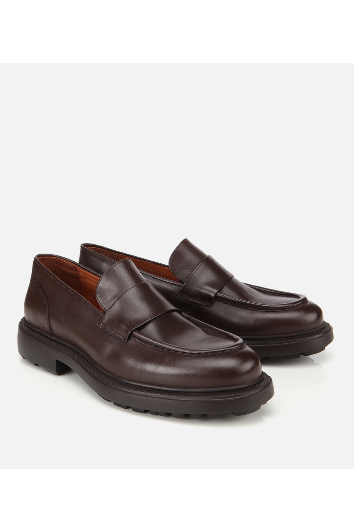 Erkek Deri Kahverengi Yumuşak Dokulu Klasik Loafer - Görsel 2