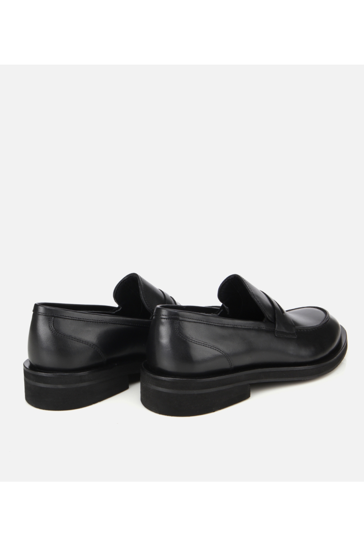 Erkek Deri Siyah Klasik Loafer Ayakkabı - Görsel 4