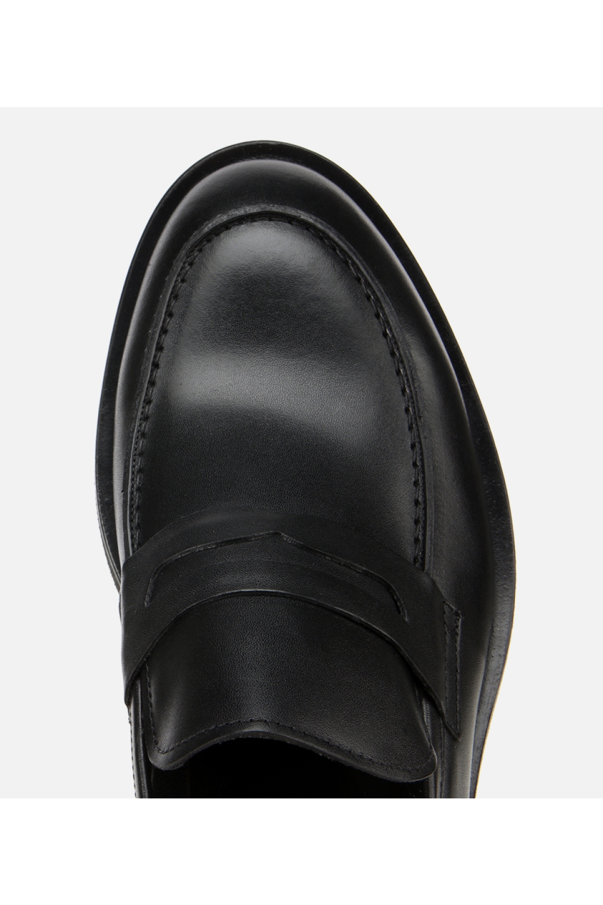 Erkek Deri Siyah Klasik Loafer Ayakkabı - Görsel 5