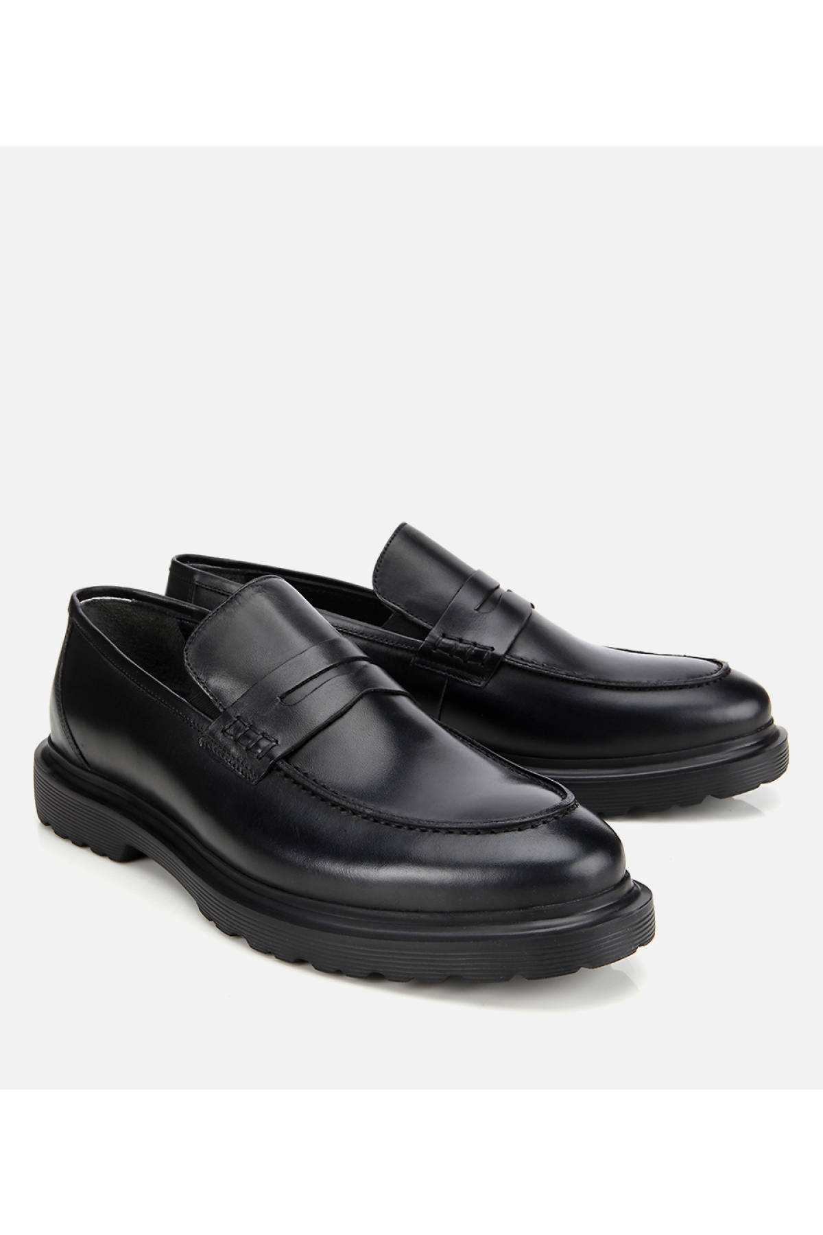 Erkek Deri Siyah Klasik Loafer - Görsel 2