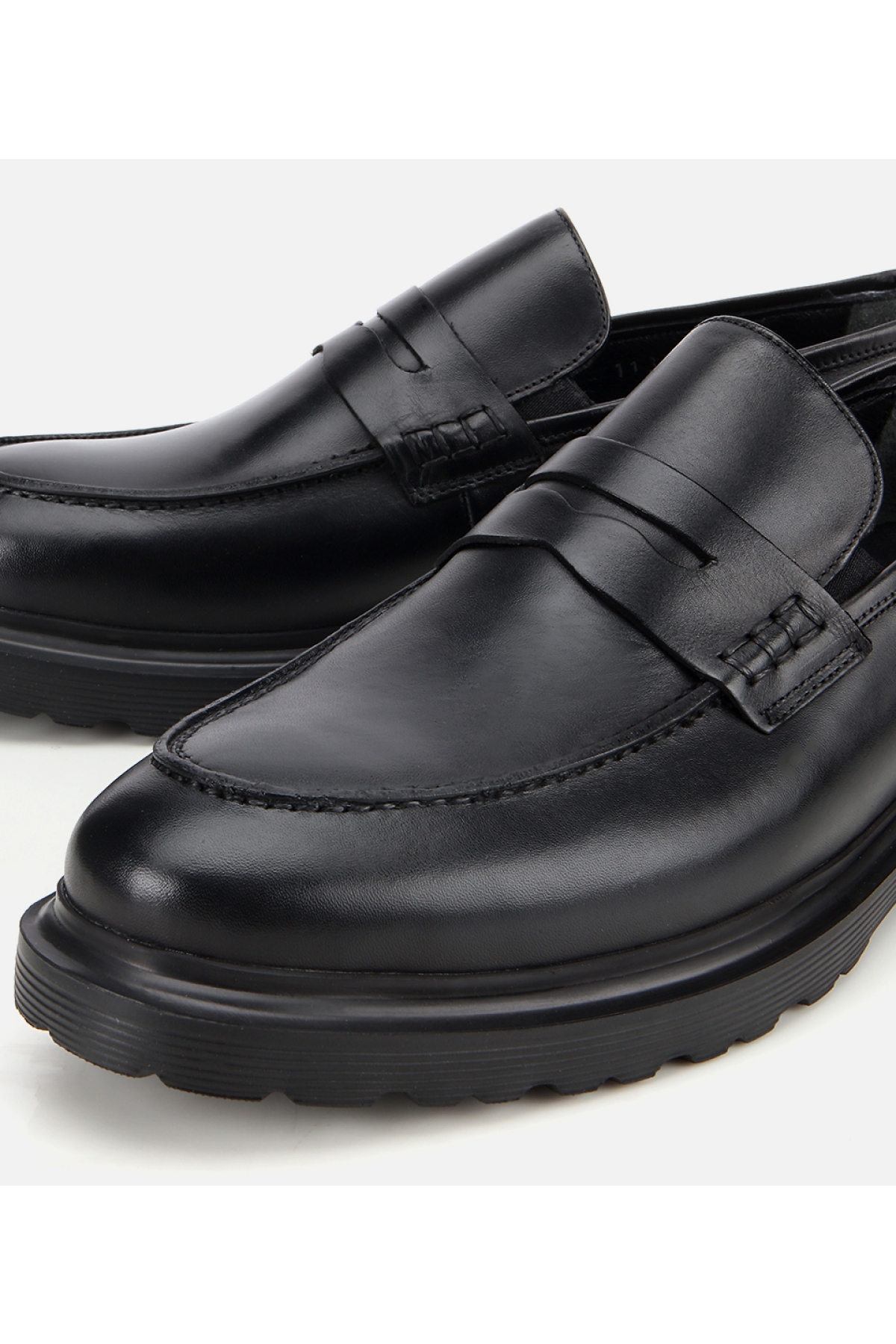 Erkek Deri Siyah Klasik Loafer - Görsel 3