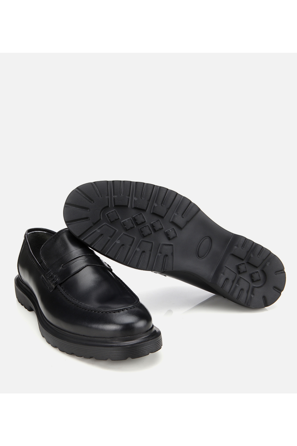 Erkek Deri Siyah Klasik Loafer - Görsel 6