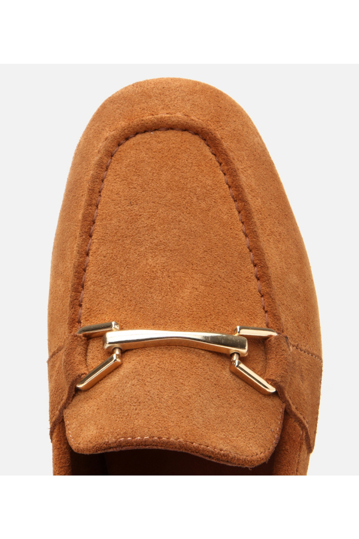 Kadın Deri Taba Tokalı Loafer - Görsel 4