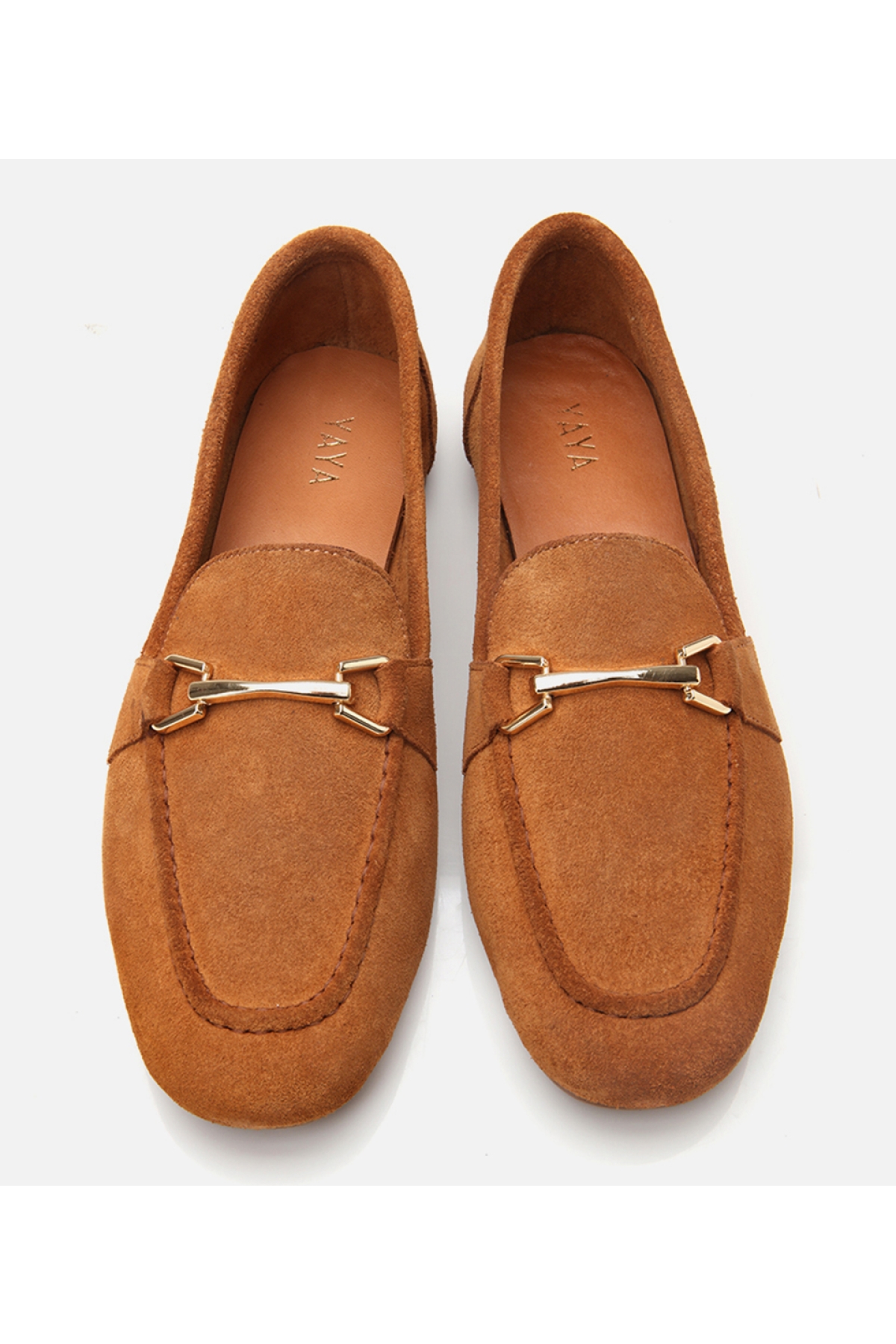 Kadın Deri Taba Tokalı Loafer - Görsel 6