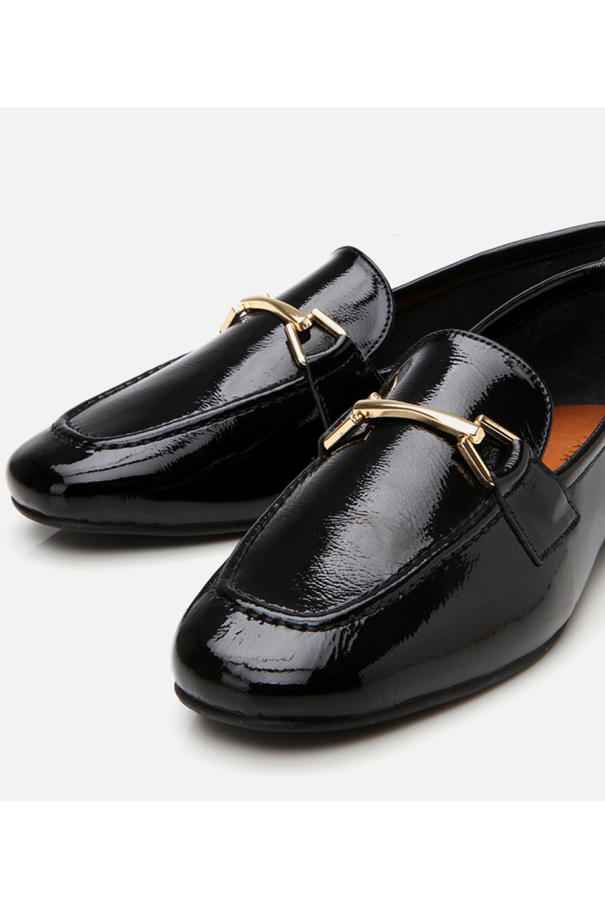 Kadın Deri Siyah Tokalı Loafer - Görsel 3