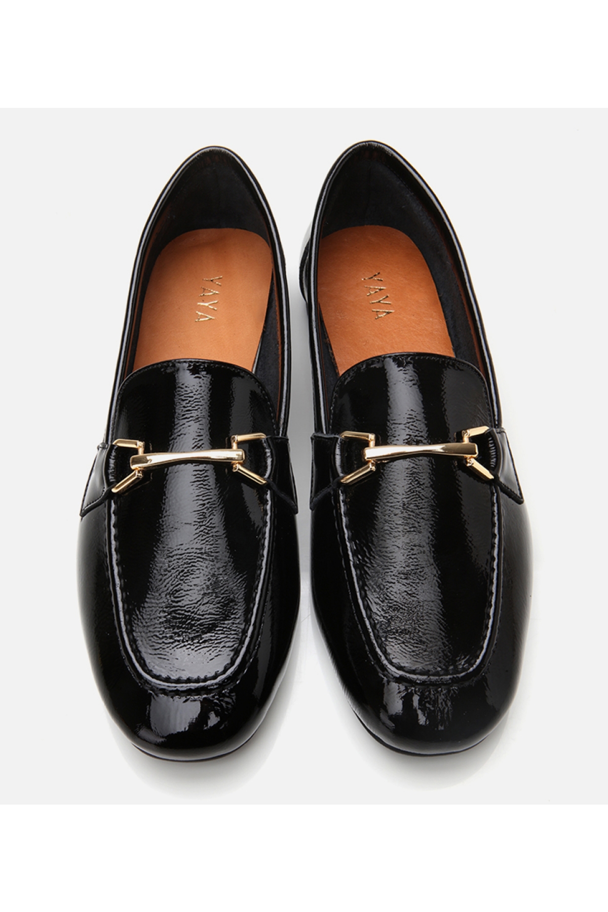 Kadın Deri Siyah Tokalı Loafer - Görsel 6