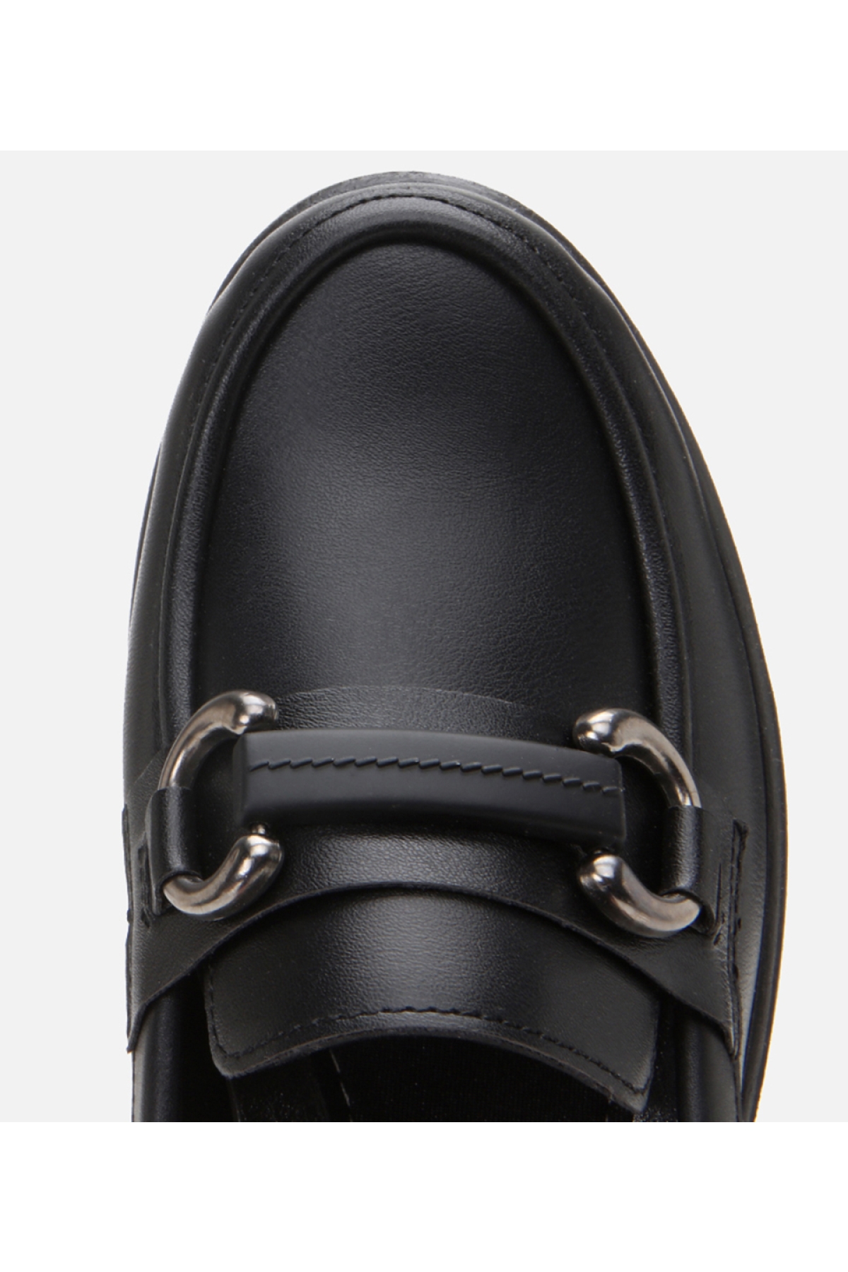 Kadın Siyah Tokalı Günlük Loafer - Görsel 4