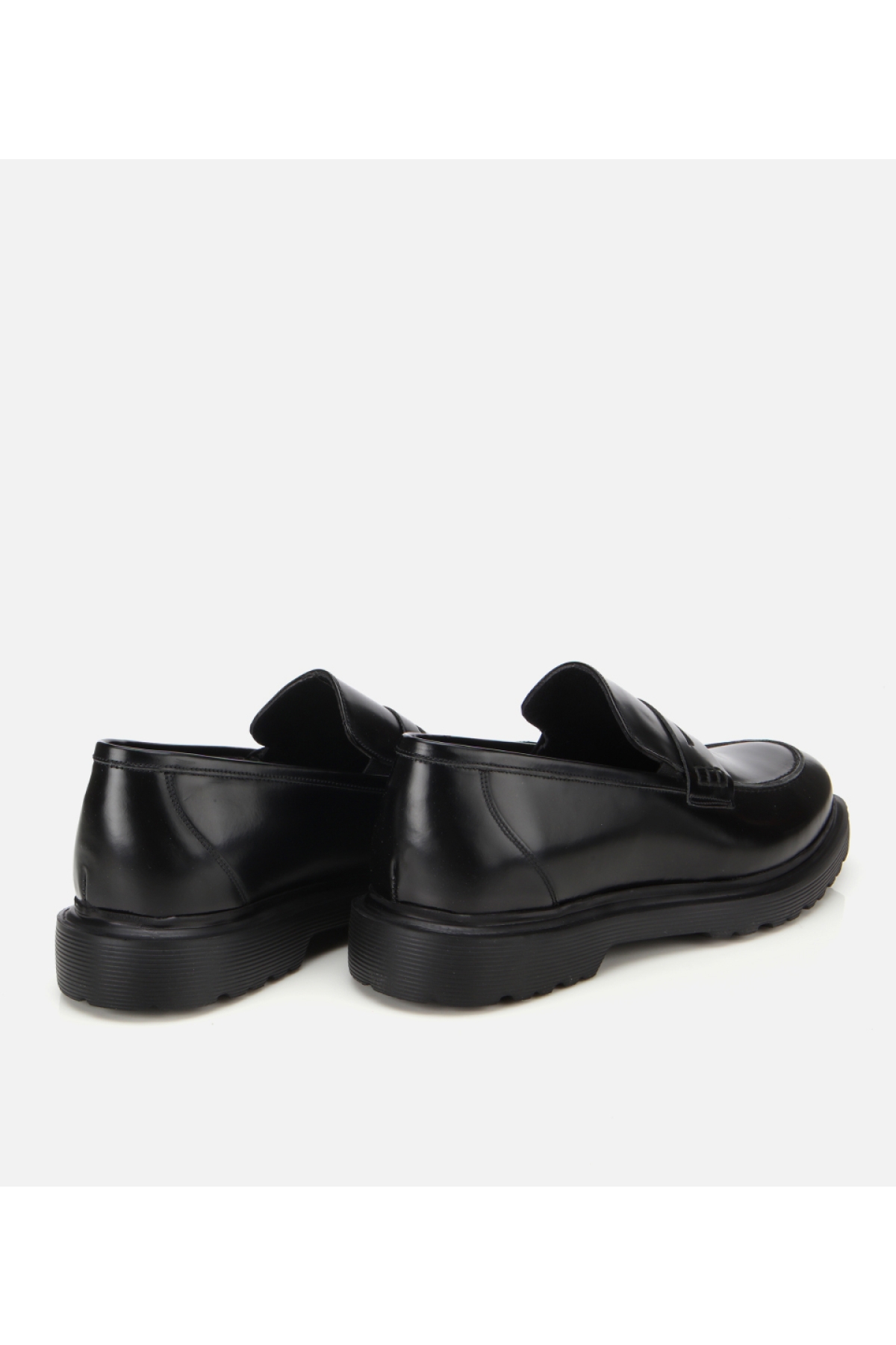 Erkek Açma Deri Siyah Klasik Loafer - Görsel 4