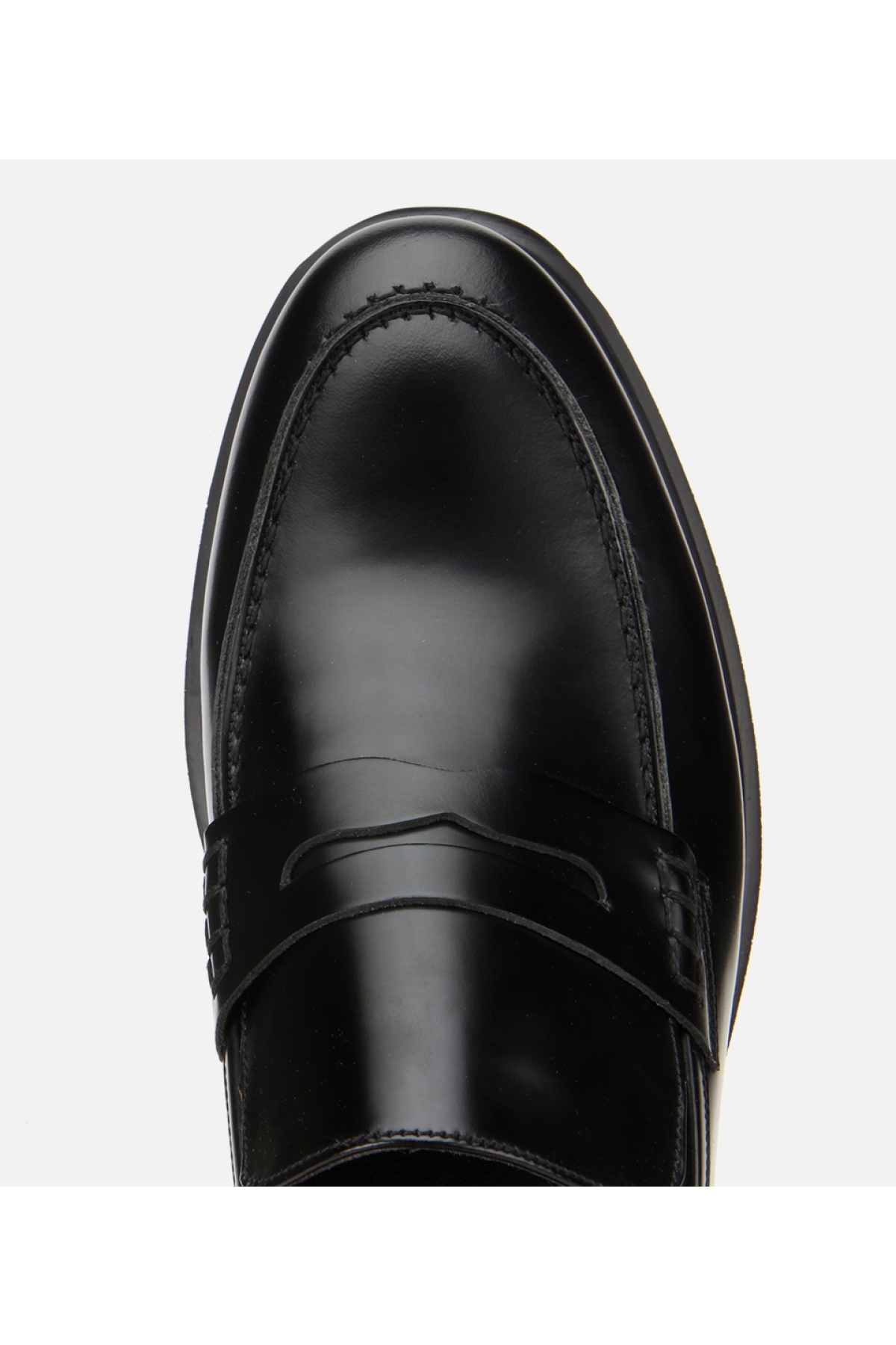 Erkek Açma Deri Siyah Klasik Loafer - Görsel 5