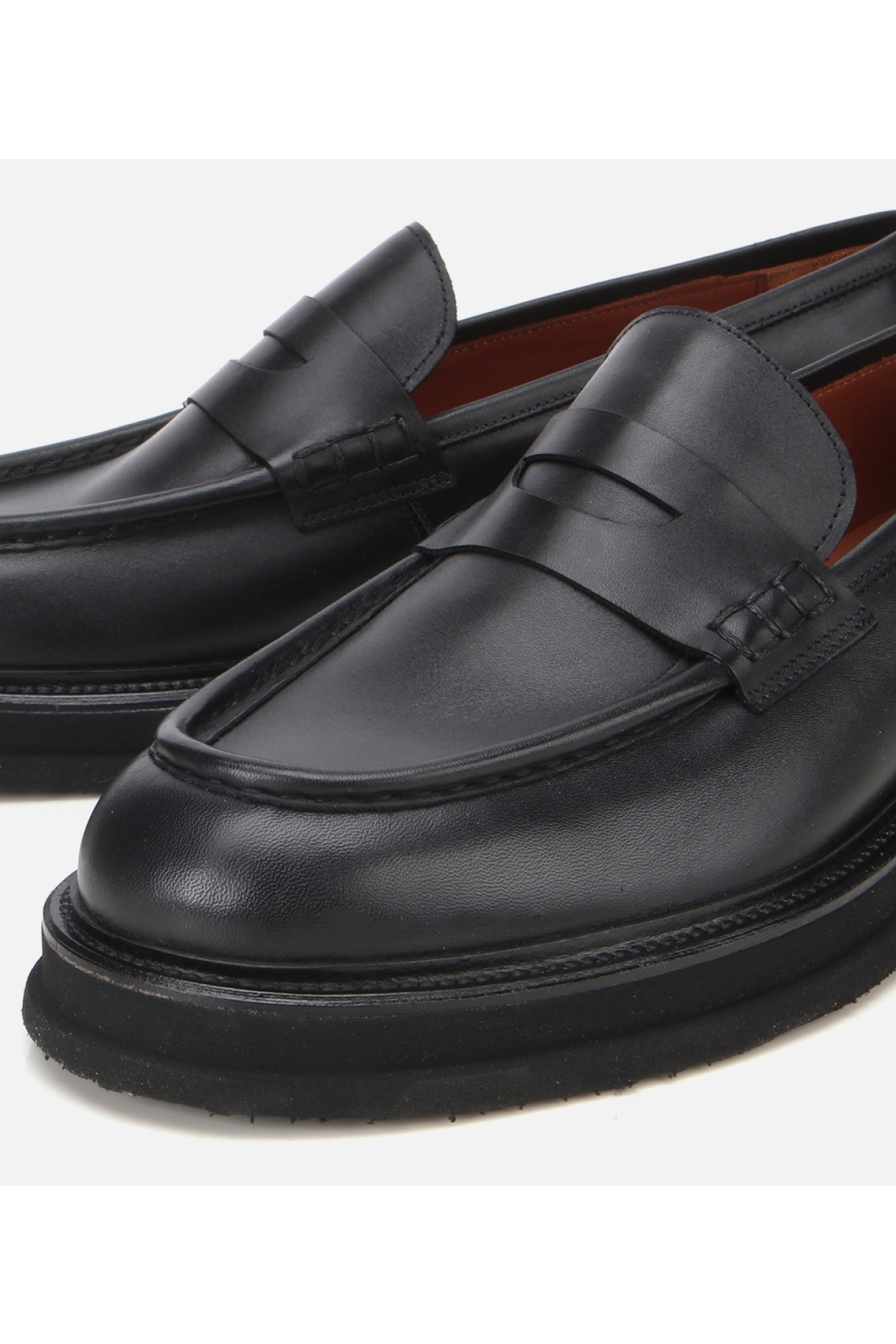 Erkek Deri Siyah Yumuşak Dokulu Kalın Tabanlı Klasik Loafer - Görsel 4