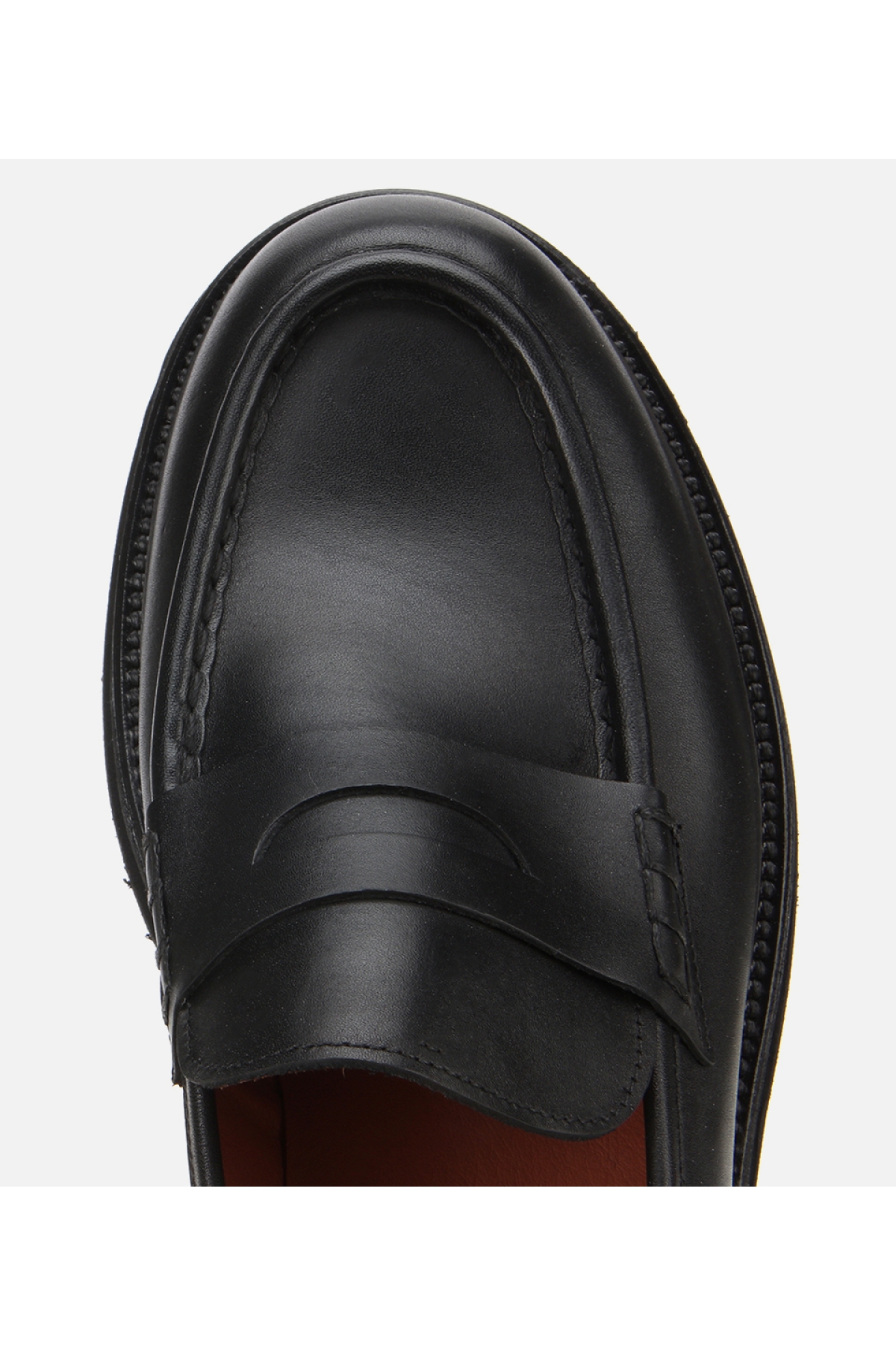 Erkek Deri Siyah Yumuşak Dokulu Kalın Tabanlı Klasik Loafer - Görsel 5