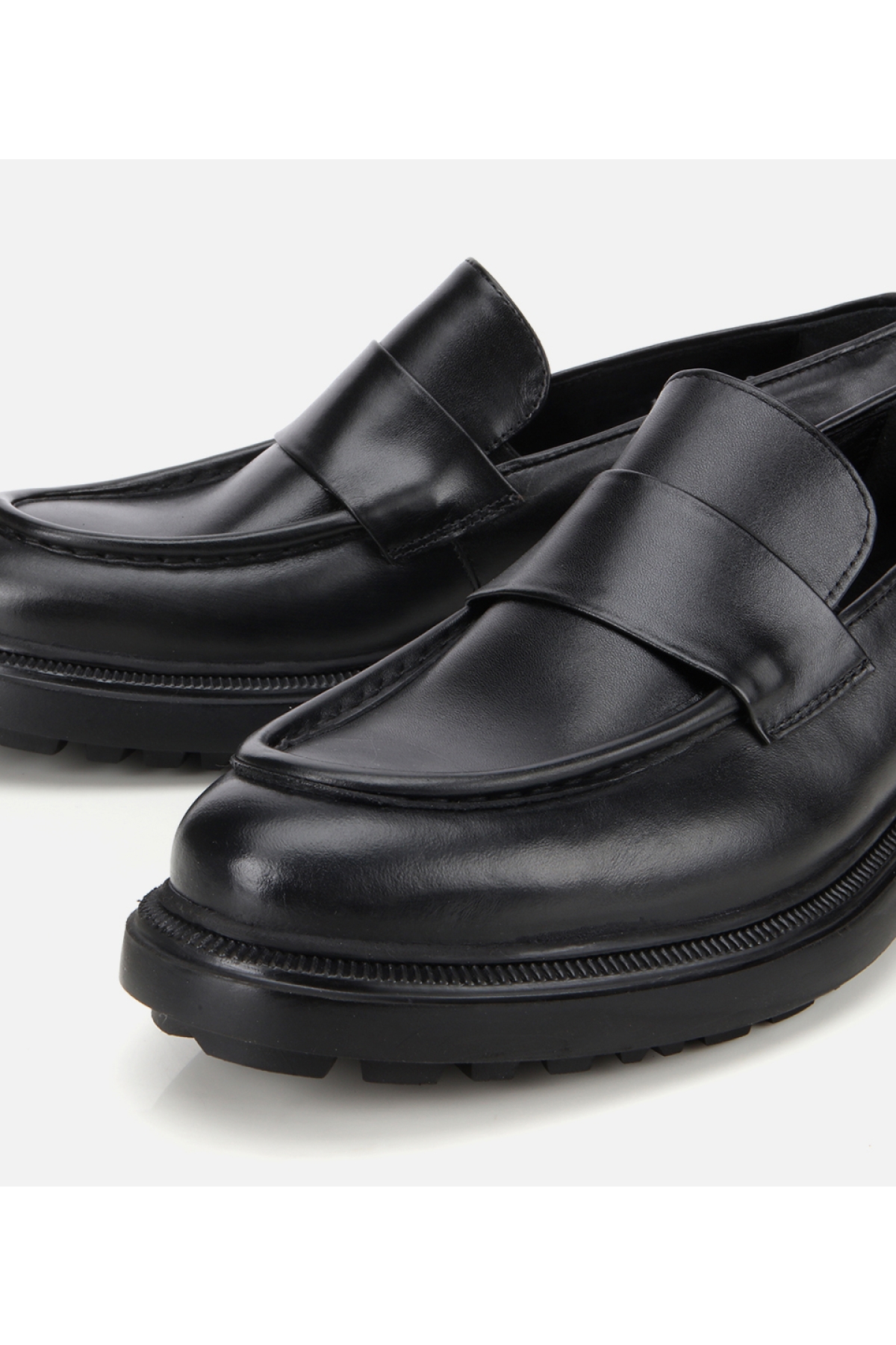 Erkek Deri Siyah Yumuşak Dokulu Klasik Loafer - Görsel 4