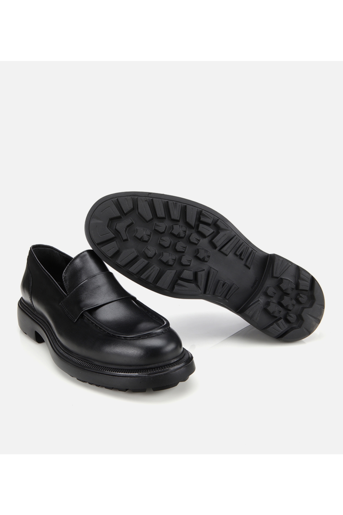 Erkek Deri Siyah Yumuşak Dokulu Klasik Loafer - Görsel 7