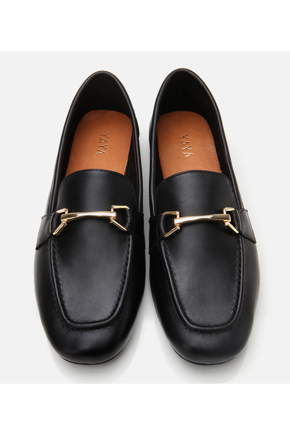 Kadın Deri Siyah Tokalı Loafer - Görsel 8