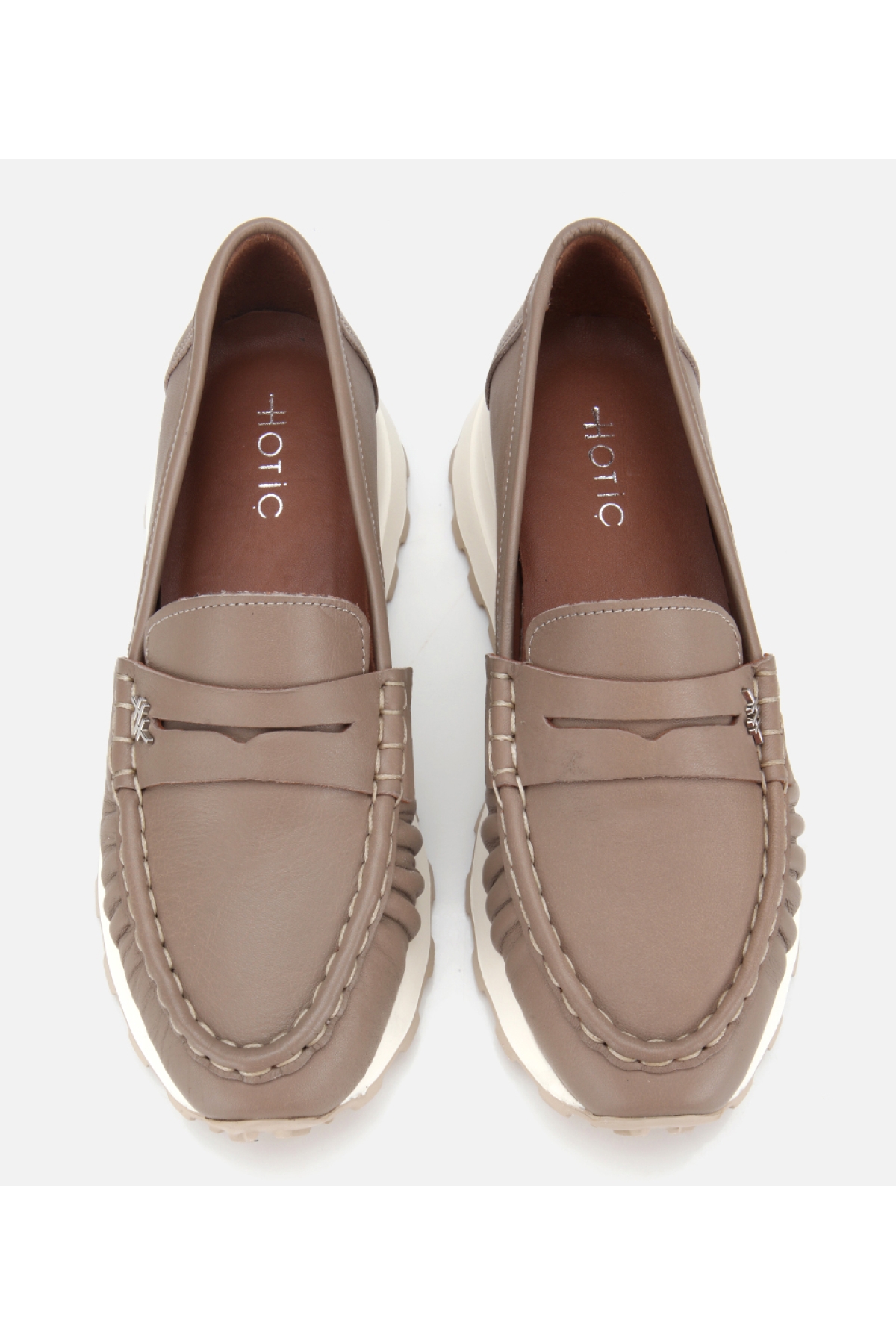 Kadın Deri Vizon Yumuşak Dokulu Günlük Loafer - Görsel 6