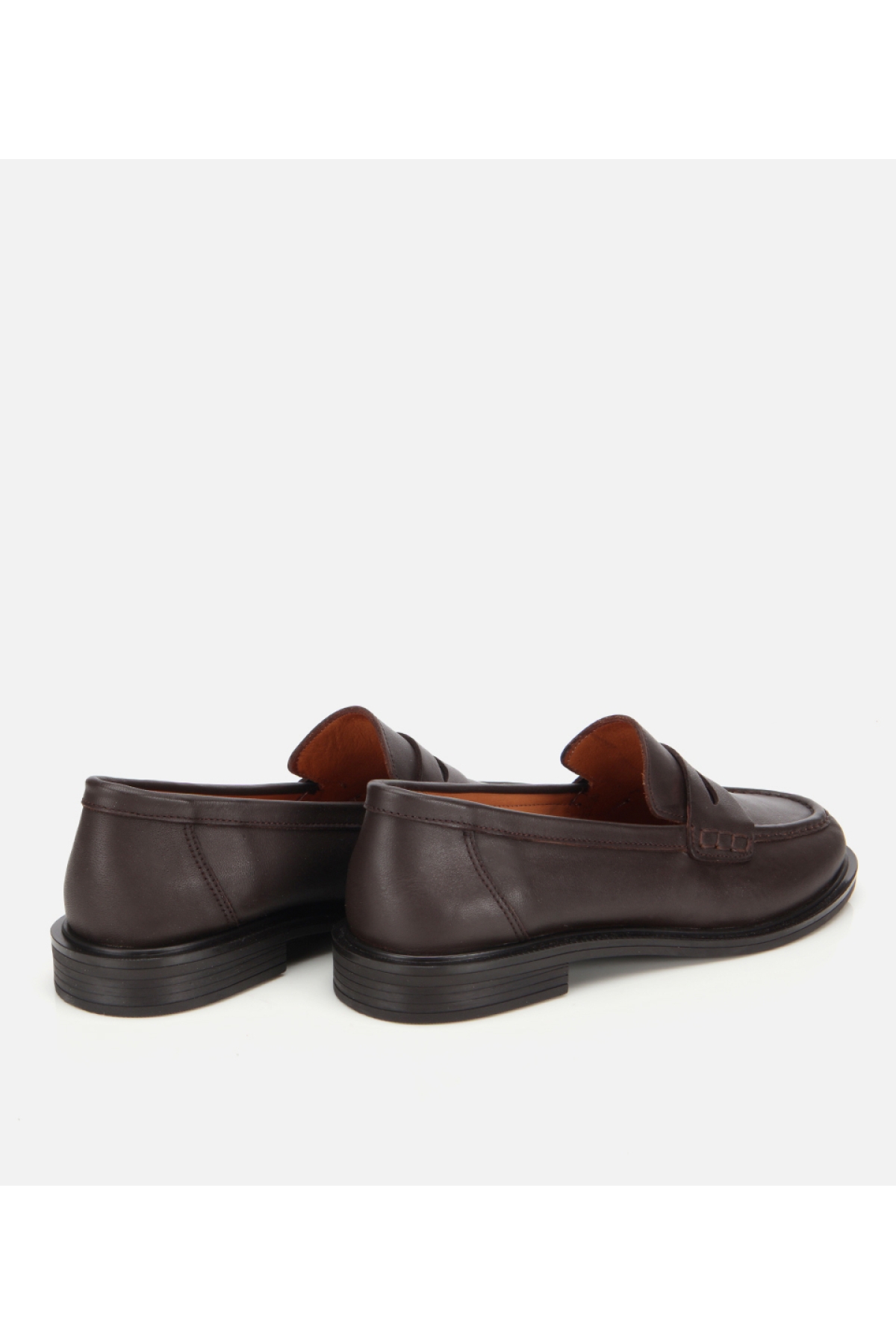 Kadın Deri Kahverengi Yumuşak Dokulu Klasik Loafer - Görsel 4