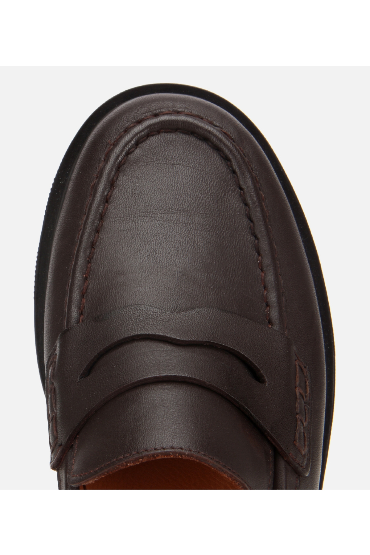 Kadın Deri Kahverengi Yumuşak Dokulu Klasik Loafer - Görsel 5