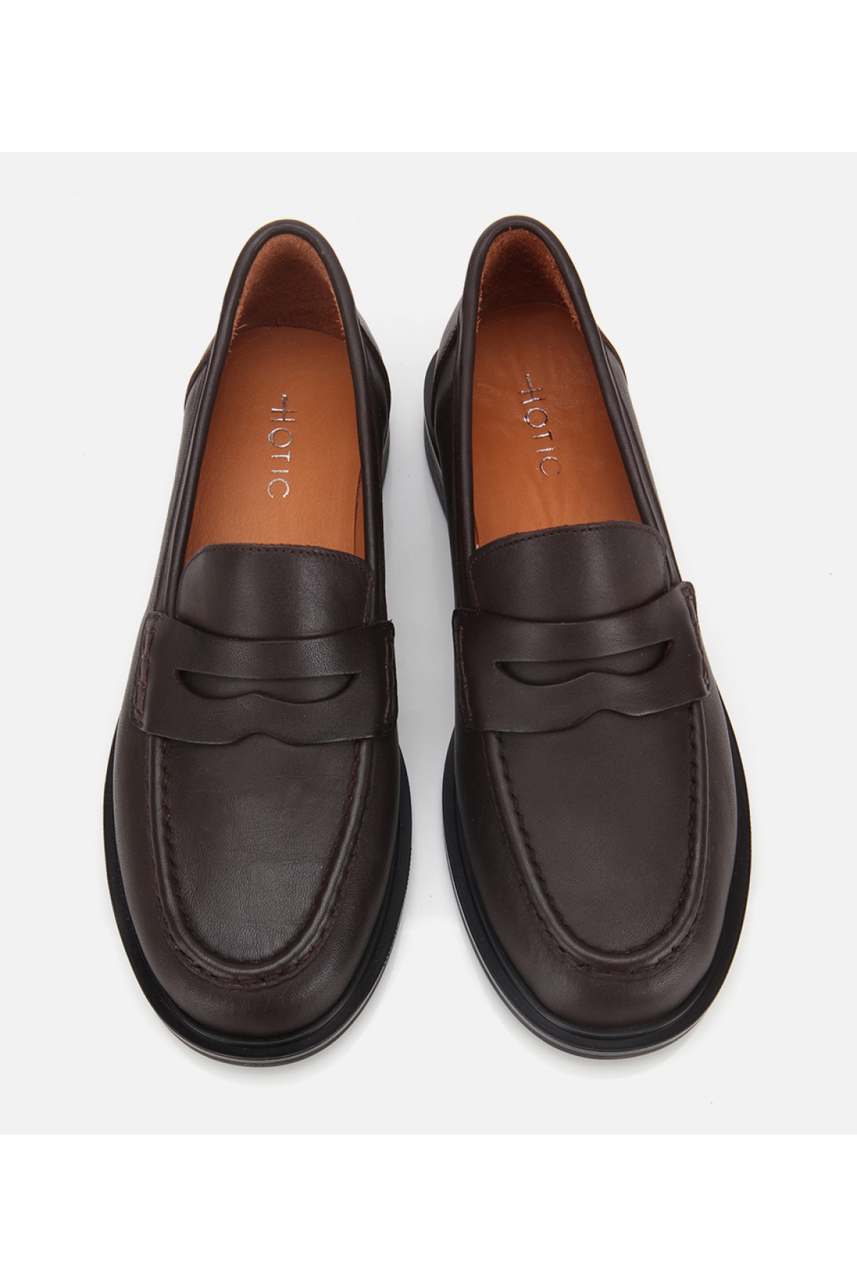 Kadın Deri Kahverengi Yumuşak Dokulu Klasik Loafer - Görsel 6