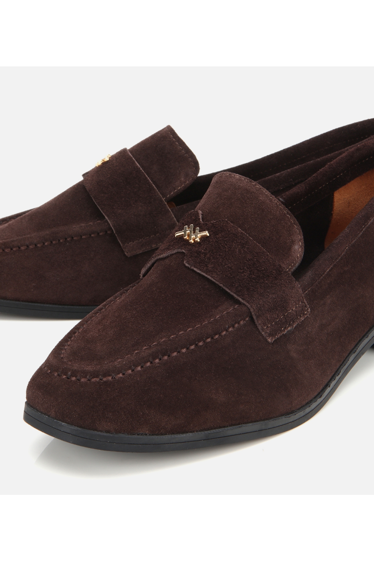 Kadın Süet Deri Kahverengi Yumuşak Dokulu Klasik Loafer - Görsel 3