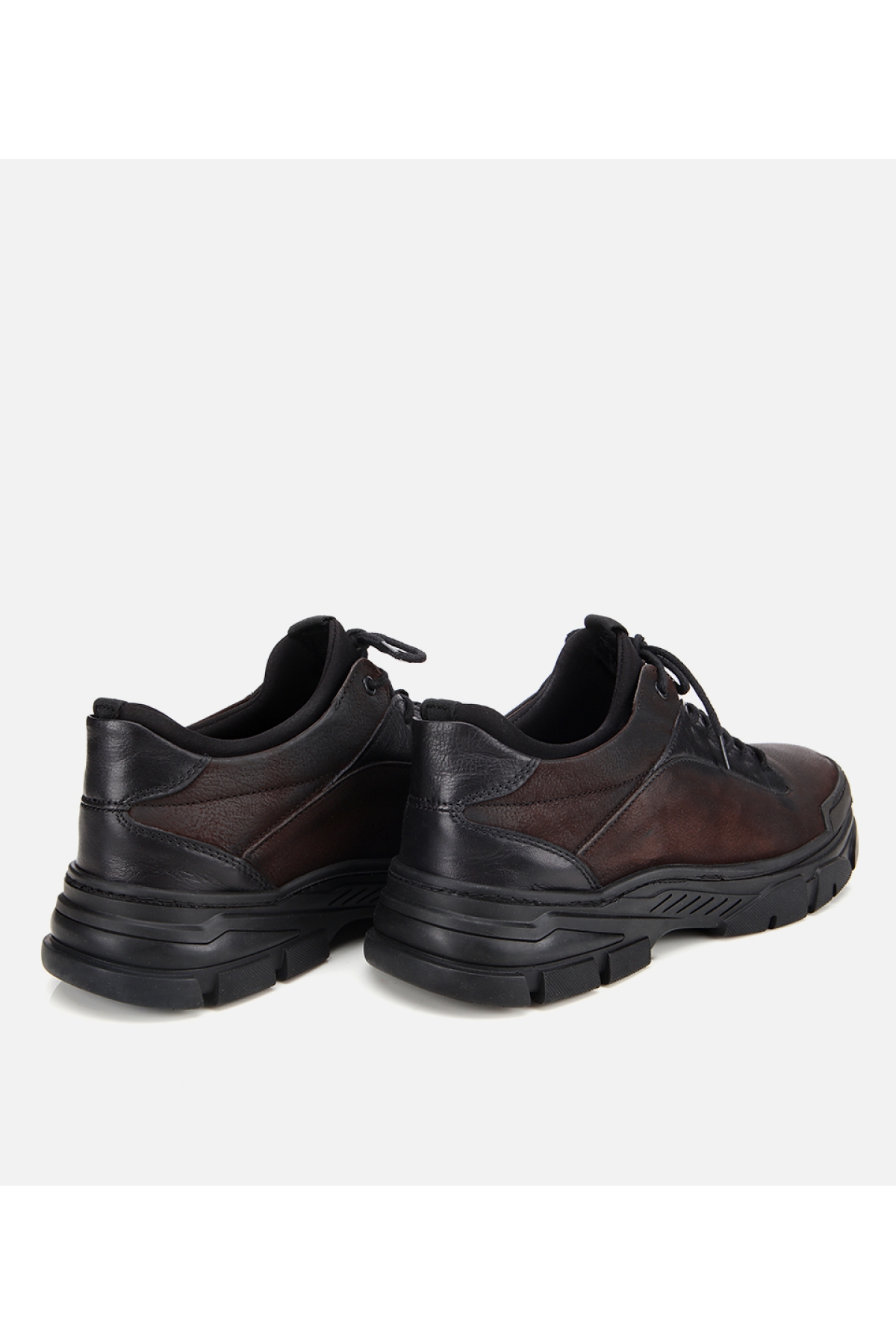 Erkek Nubuk Deri Kahverengi Comfort Spor Ayakkabı - Görsel 4