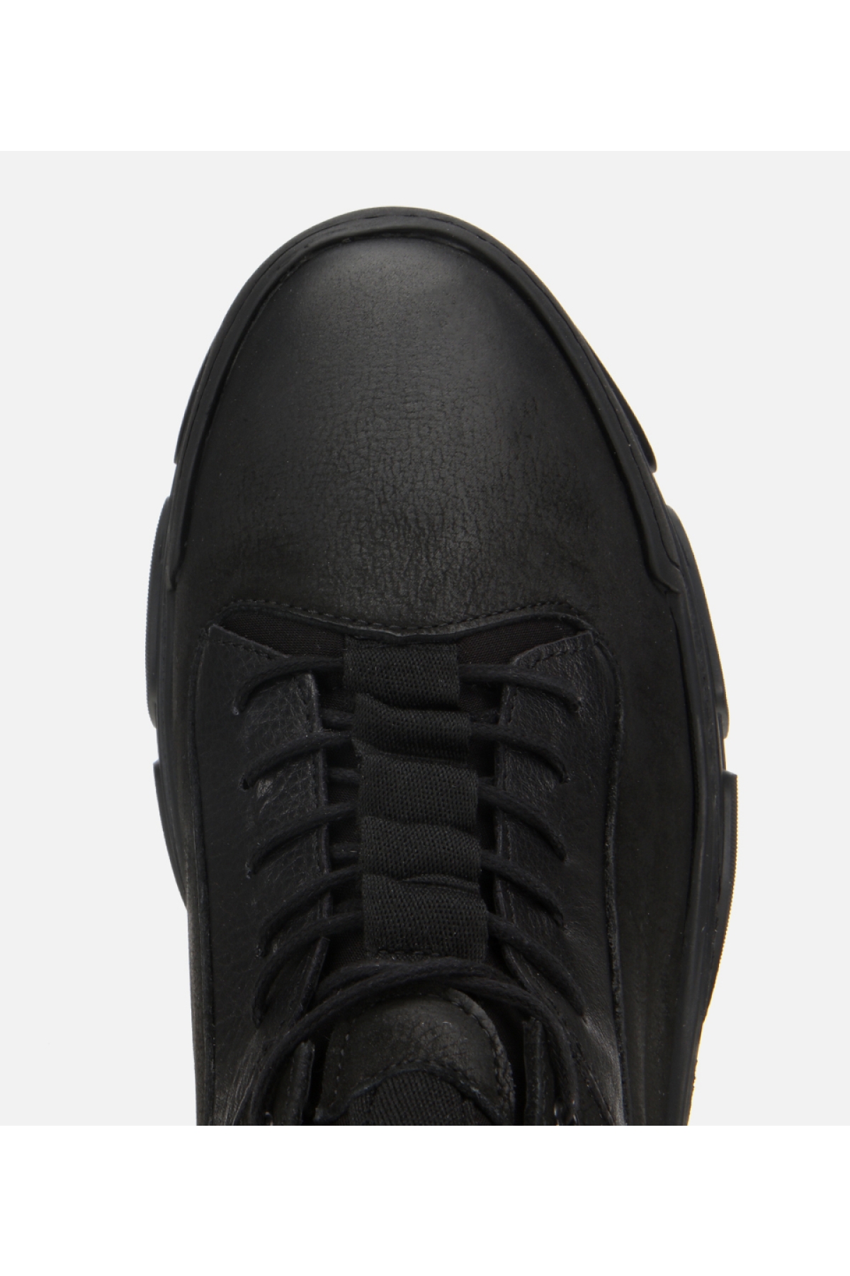 Erkek Nubuk Deri Siyah Comfort Spor Ayakkabı - Görsel 5
