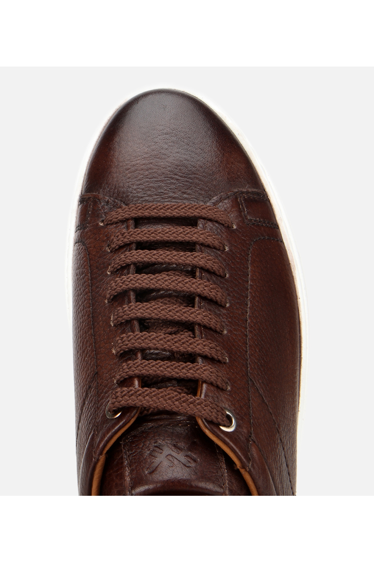 Erkek Deri Kahverengi Kalın Tabanlı Spor Ayakkabı - Görsel 5