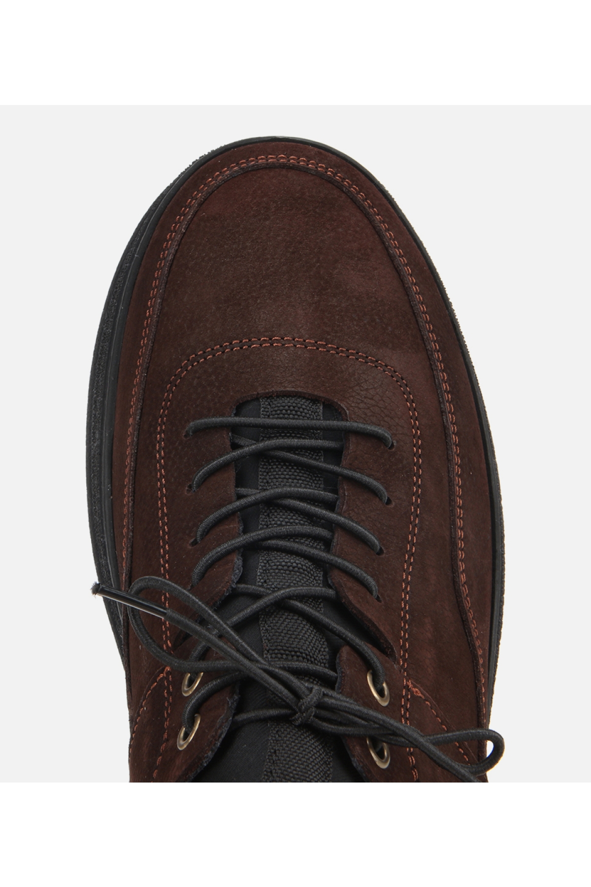 Erkek Nubuk Deri Kahverengi Rahat Tabanlı Comfort Spor Ayakkabı - Görsel 5