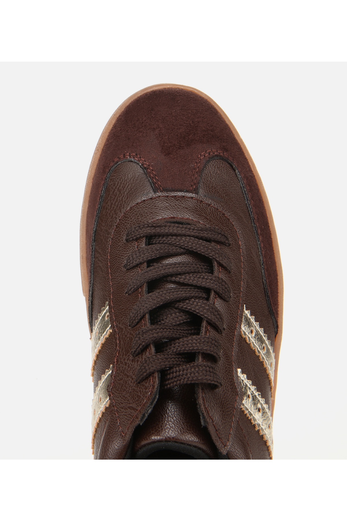 Kadın Kahverengi Düz Spor Ayakkabı - Görsel 5