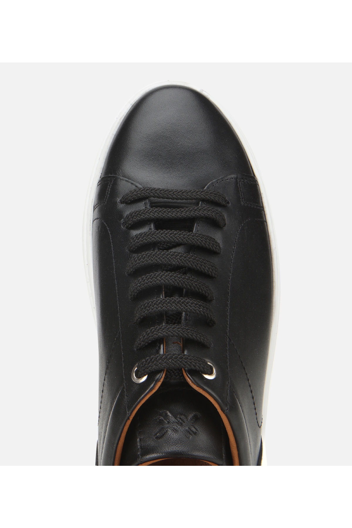 Erkek Deri Siyah Kalın Tabanlı Spor Ayakkabı - Görsel 5