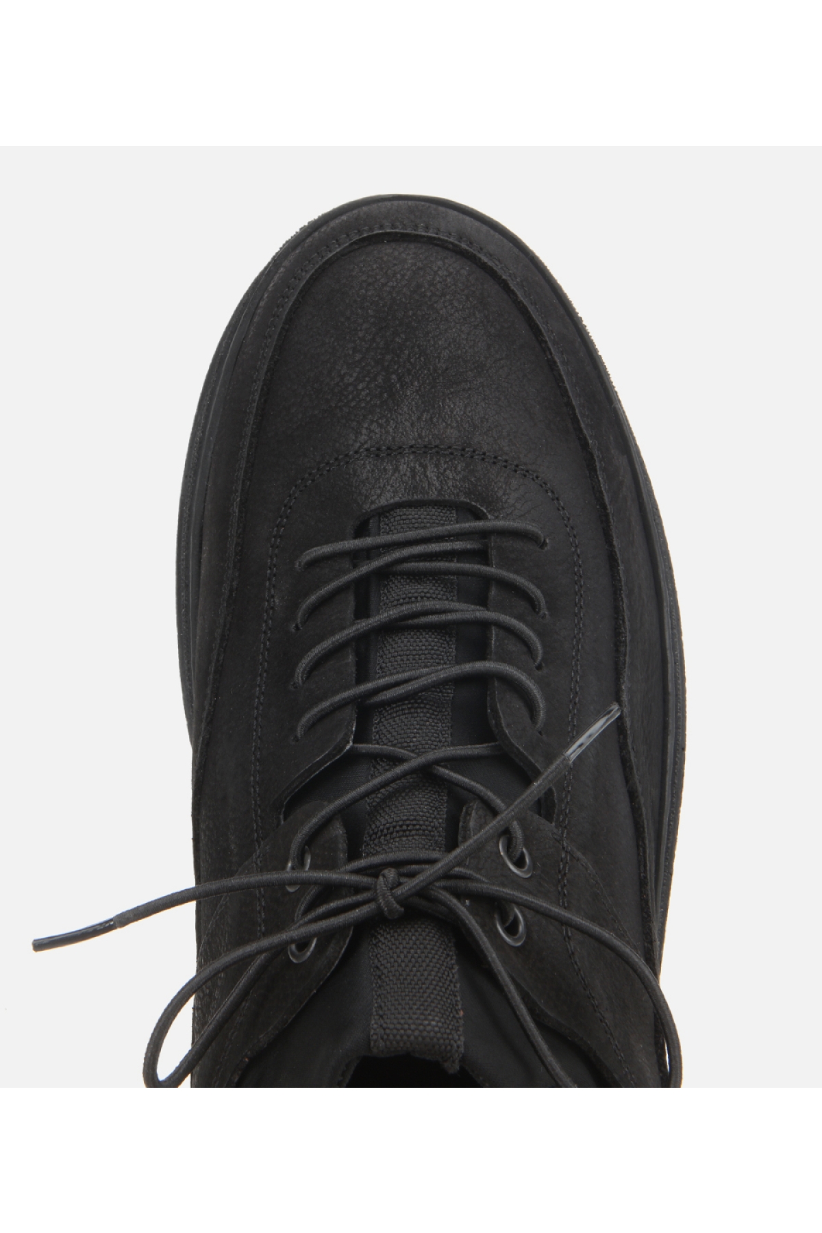 Erkek Nubuk Deri Siyah Rahat Tabanlı Spor Ayakkabı - Görsel 5