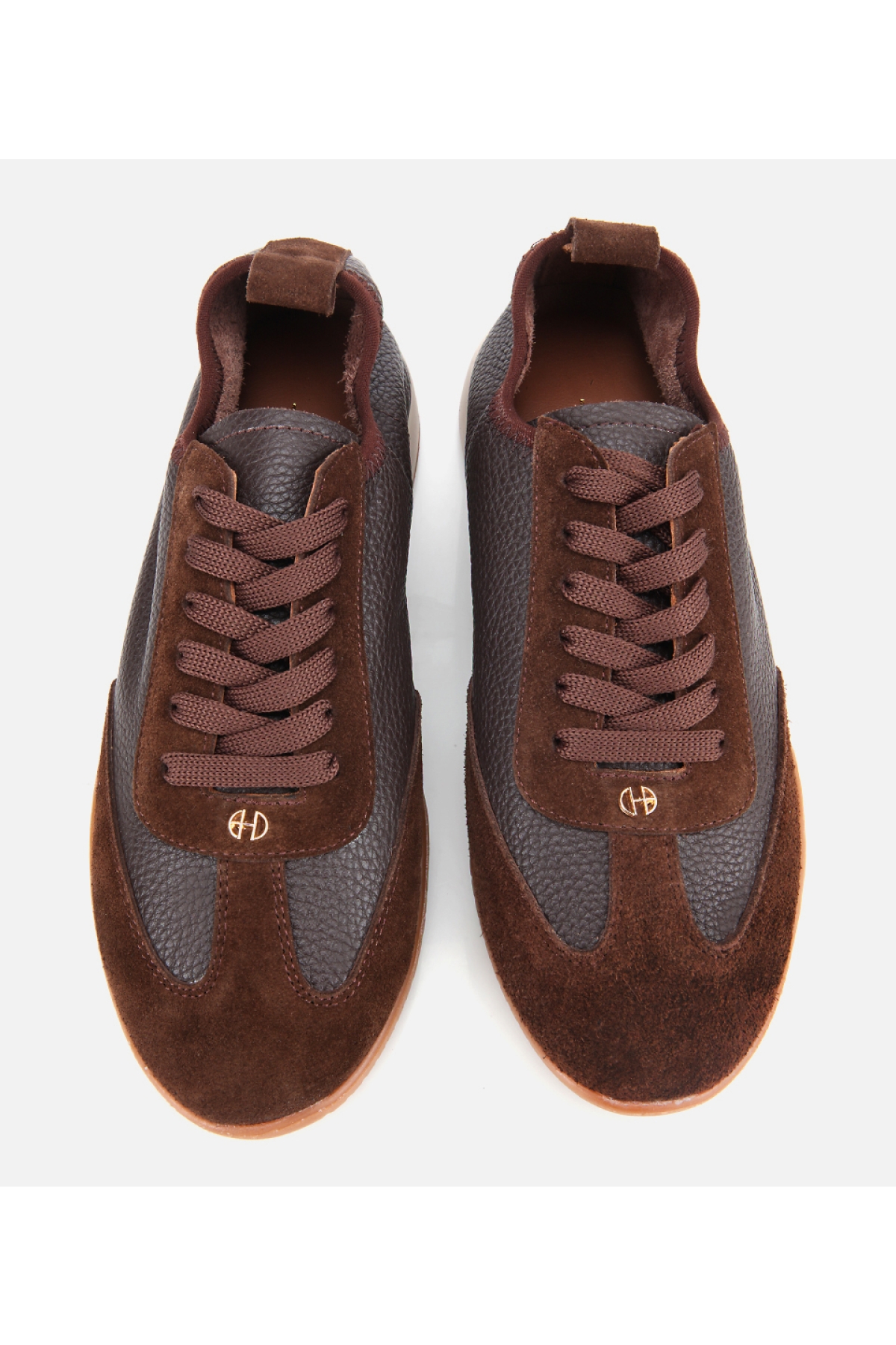 Kadın Deri Kahverengi Esnek Tabanlı Spor Ayakkabı - Görsel 6