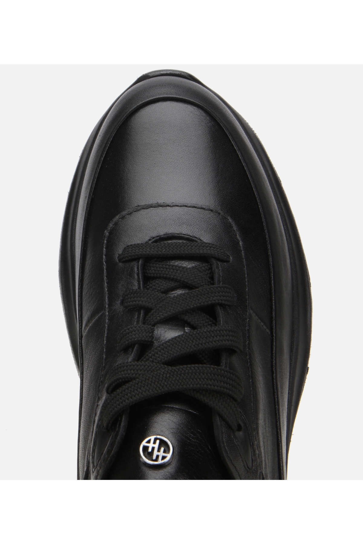 Erkek Deri Siyah Yumuşak Dokulu Yüksek Tabanlı Spor Ayakkabı - Görsel 5