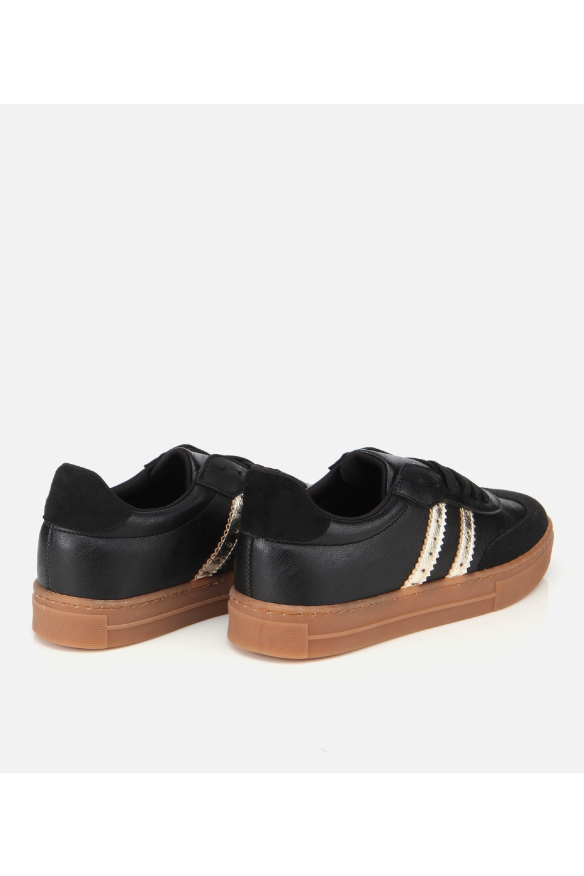 Kadın Siyah Düz Spor Ayakkabı - Görsel 4