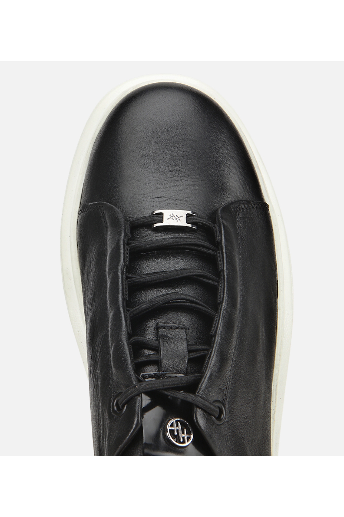 Erkek Deri Siyah Rahat Yüksek Tabanlı Spor Ayakkabı - Görsel 5