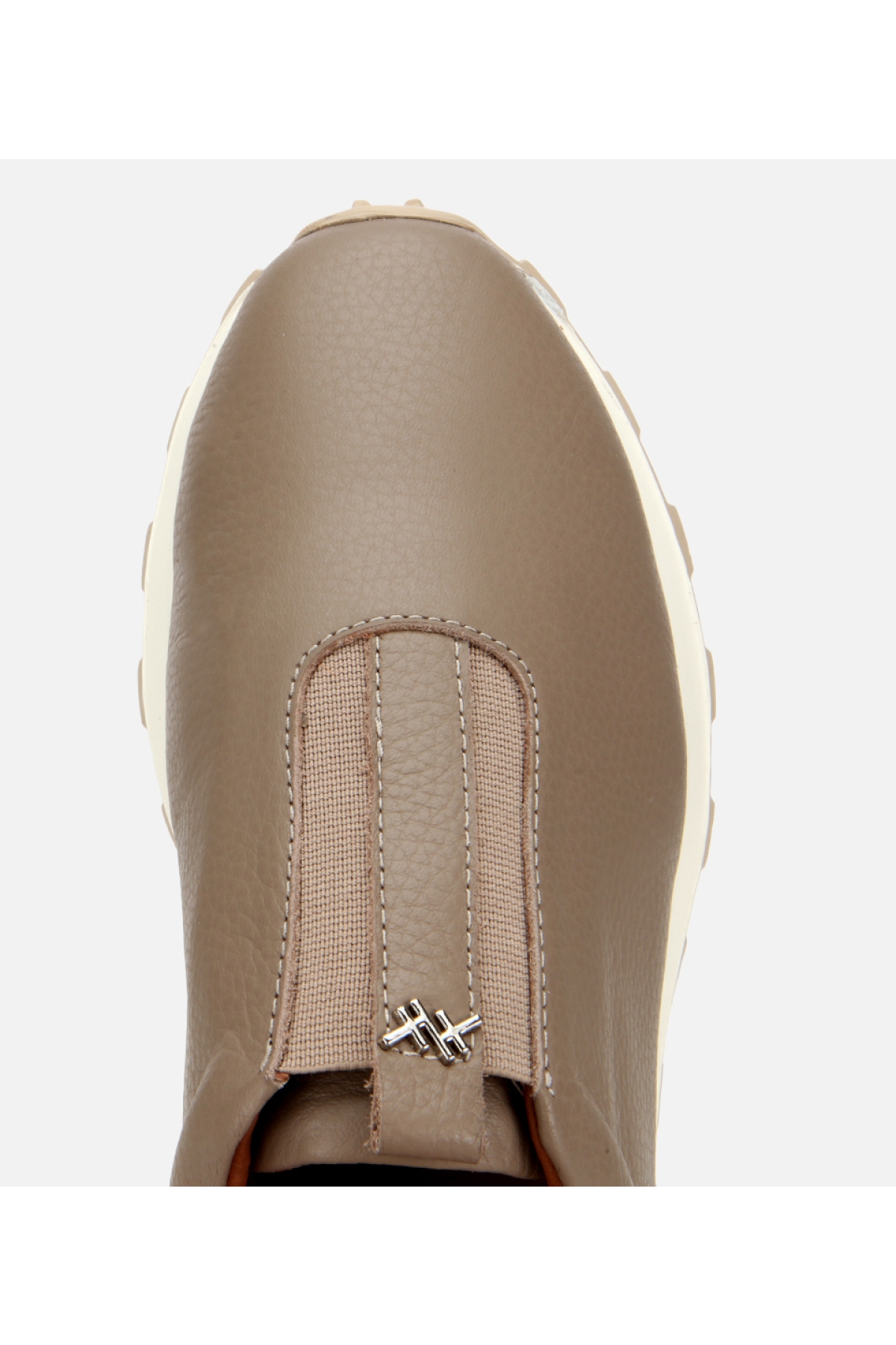 Kadın Deri Vizon Lastik Detaylı Spor Ayakkabı - Görsel 5