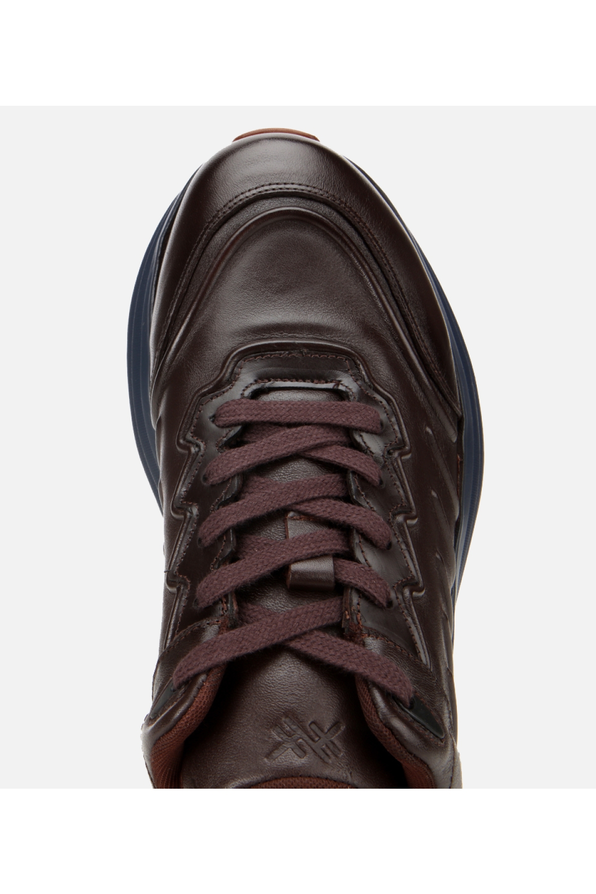 Erkek Deri Kahverengi Kalın Tabanlı Spor Ayakkabı - Görsel 5