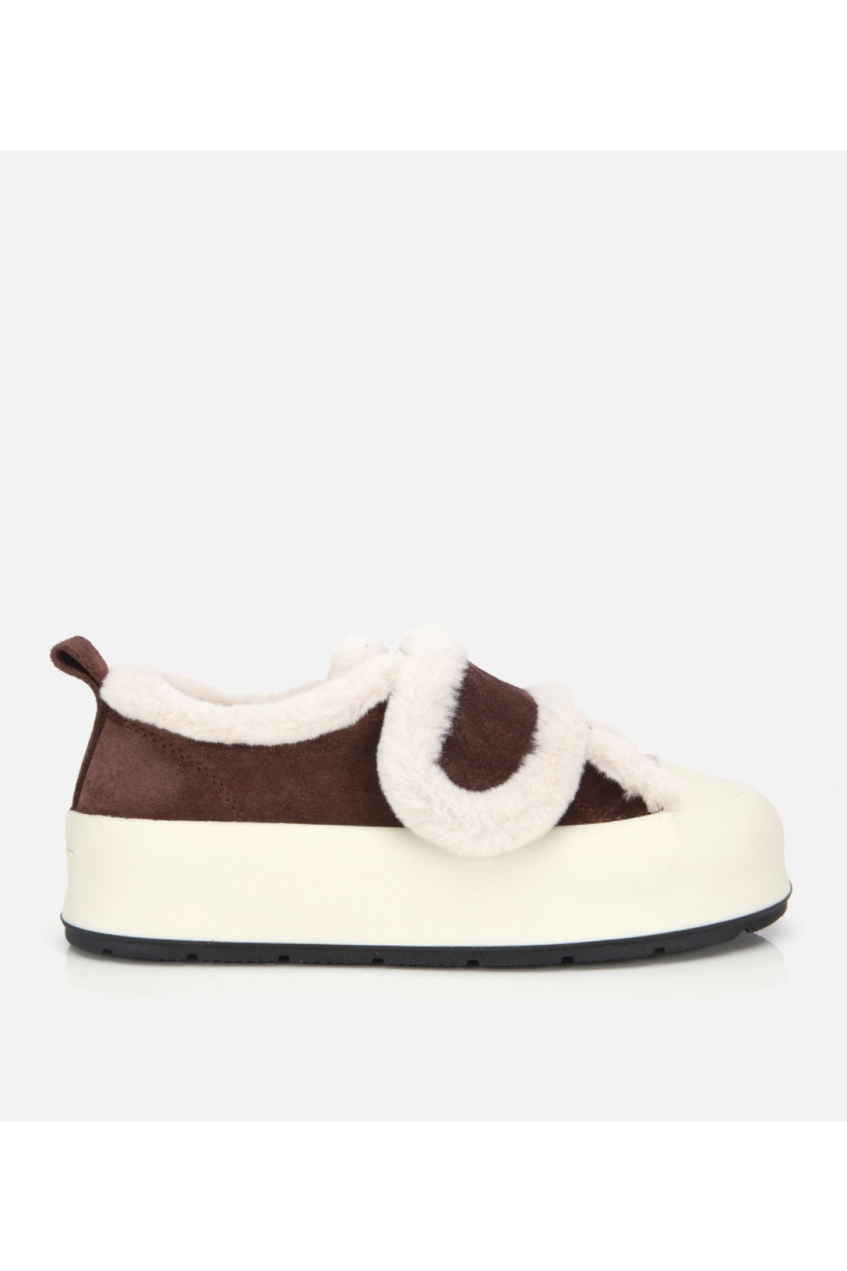 Hotiç Kadın Süet Deri İçi Kürklü Kalın Bantlı Spor Ayakkabı model görseli