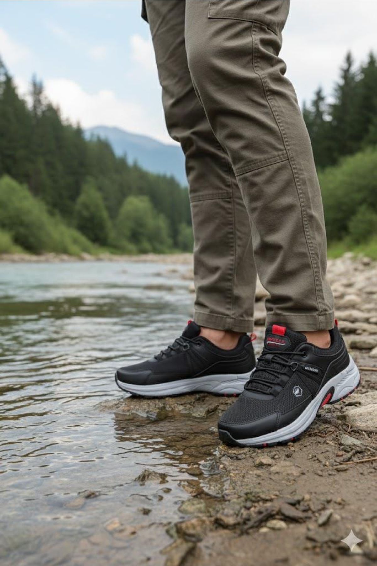 Fort 2709 Wks Siyah Kırmızı Rahat Outdoor Ayakkabı Erkek Ayakkabı model görseli