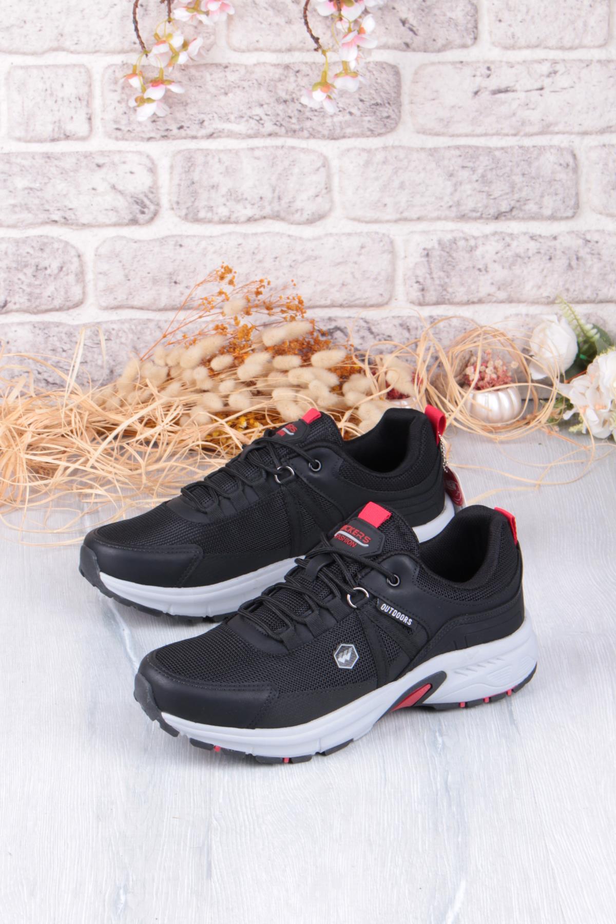 2709 Wks Siyah Kırmızı Rahat Outdoor Ayakkabı Erkek Ayakkabı - Görsel 5