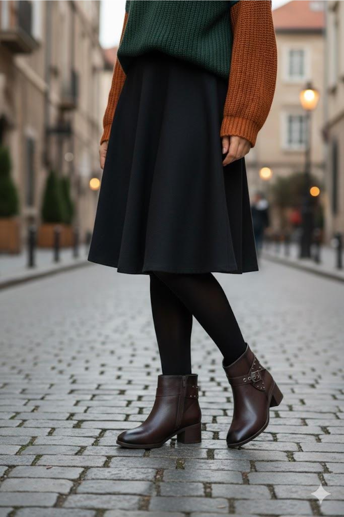 22202 Ventes Rahat 5 Cm Topuk Yüksekliği Fermuarlı Kadın Bot - Görsel 6