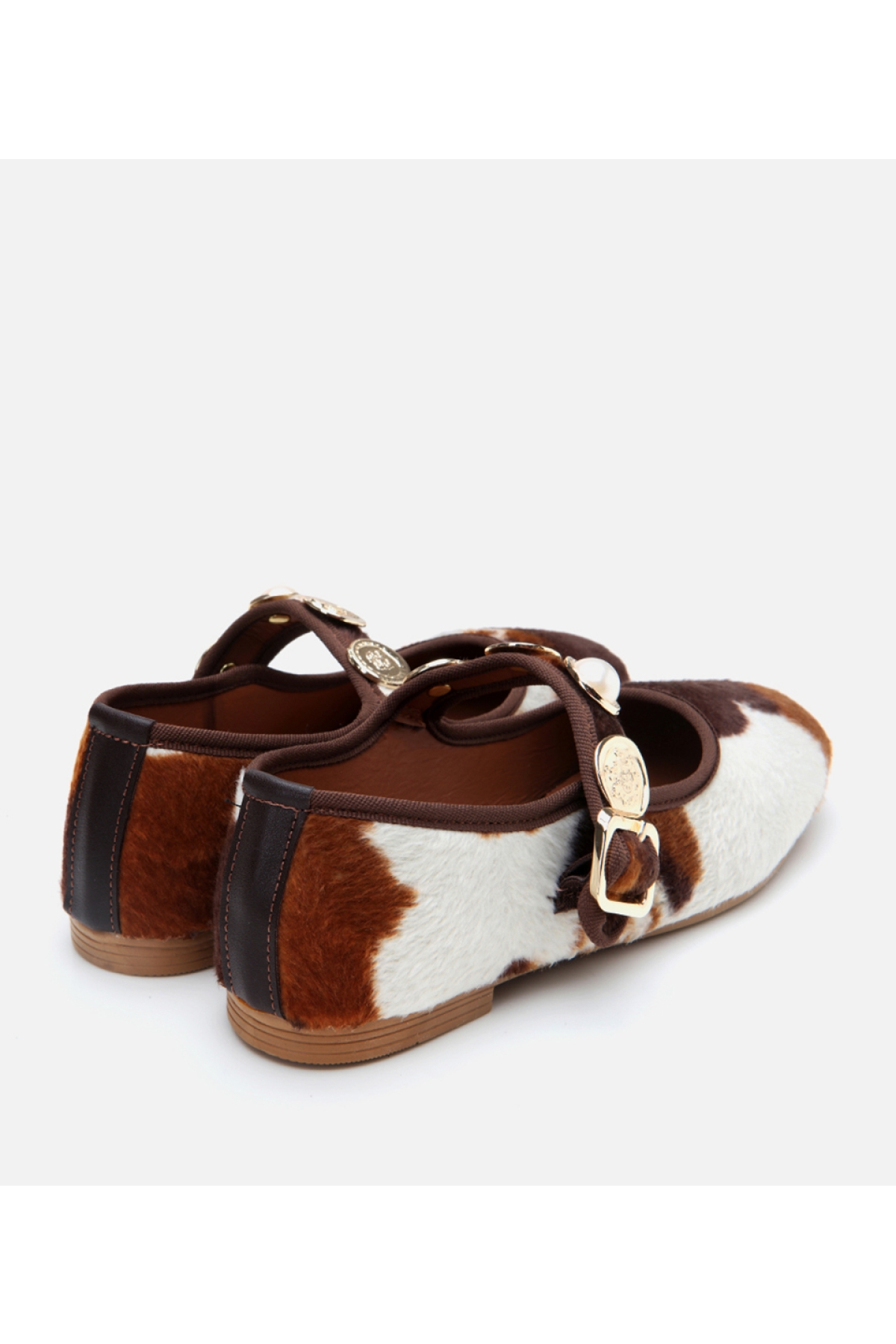 Kadın Peluş Bej Taşlı Kadın Babet - Görsel 4