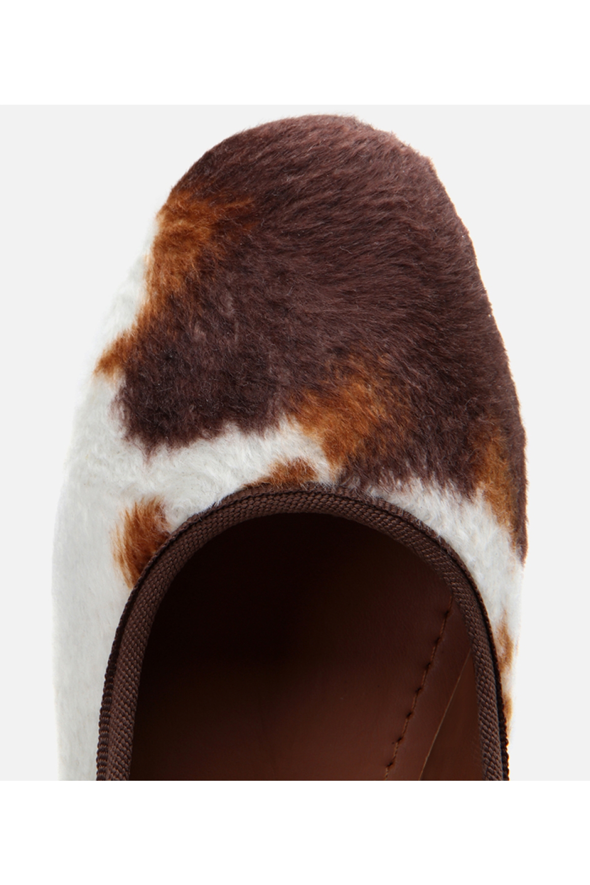 Kadın Peluş Bej Taşlı Kadın Babet - Görsel 5